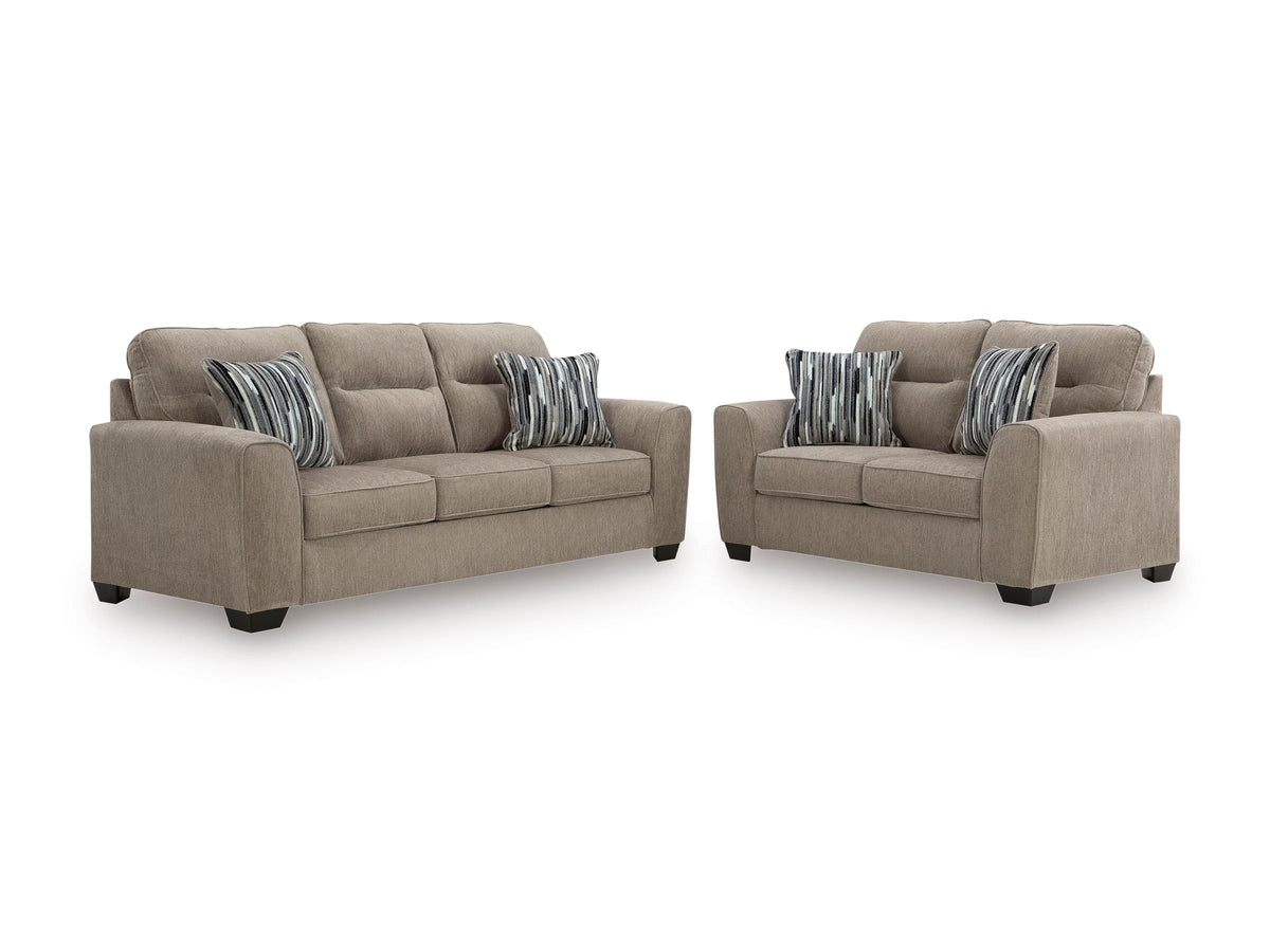 Olten Mocha Sofa & Loveseat Set