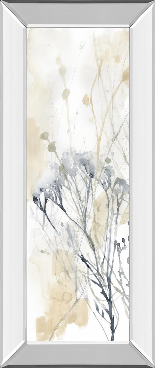 Wildflower Line Contour I By Jennifer Goldberger 18X42 Mirror Frame Print