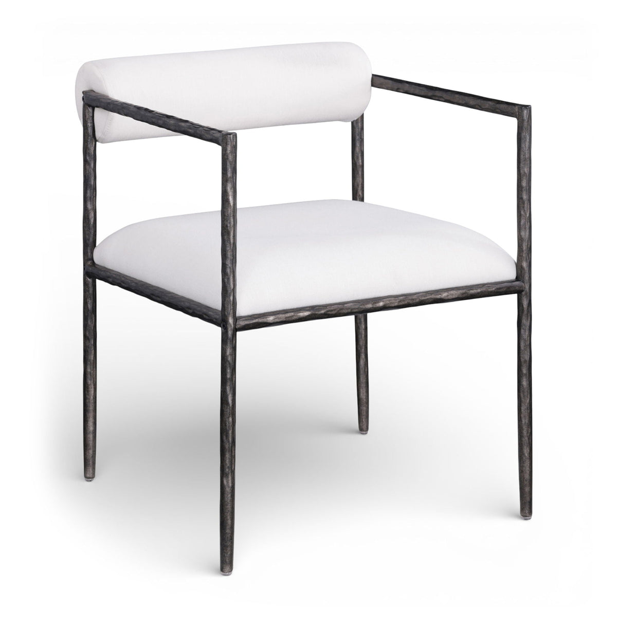 Axis Linen Dining Chair Set of 2 — Beige or Cream, Antique Black or Brass Legs - 2