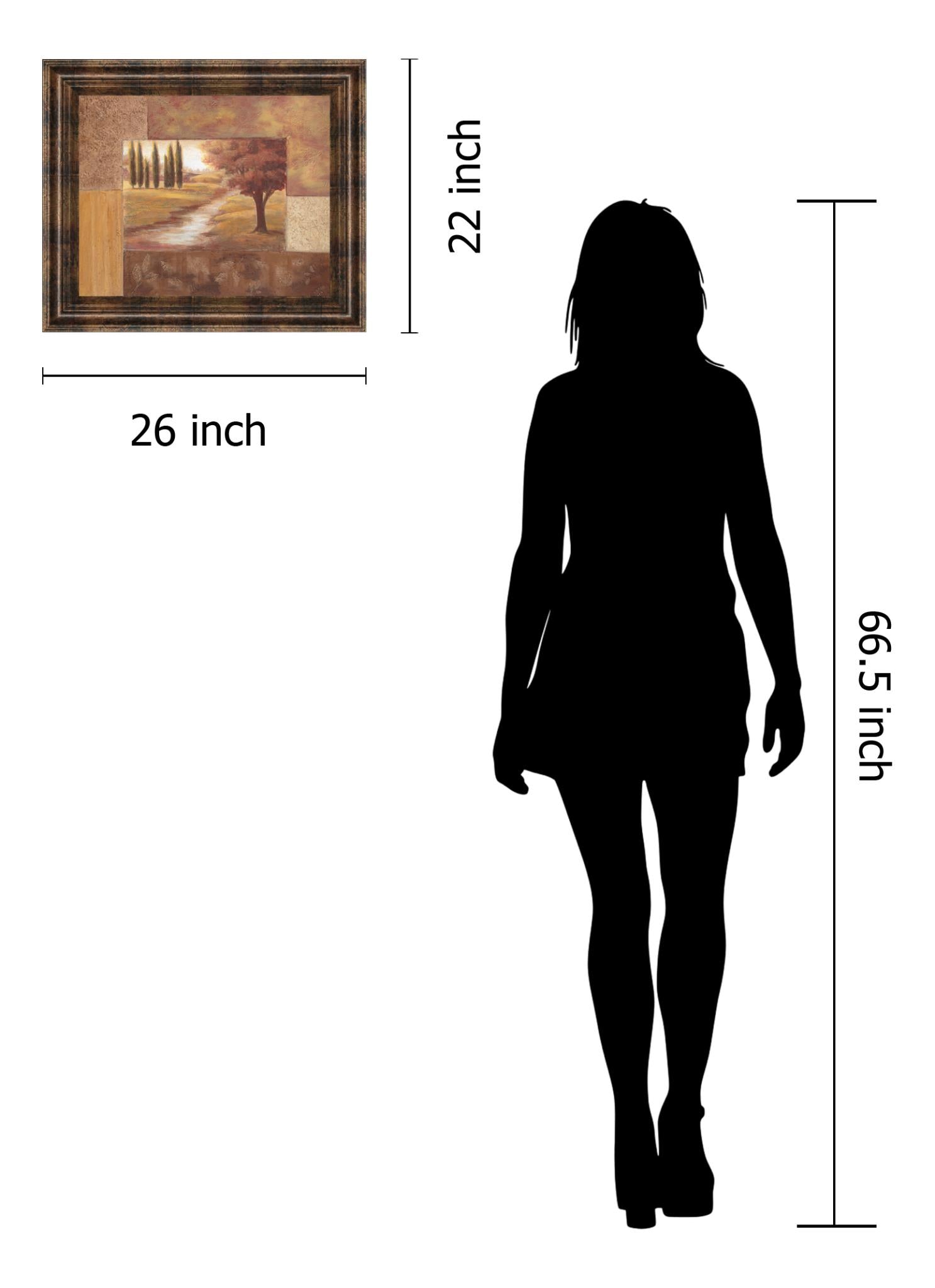 Peaceful Stream Ii By Vivian Flasch 22X26 Framed Print