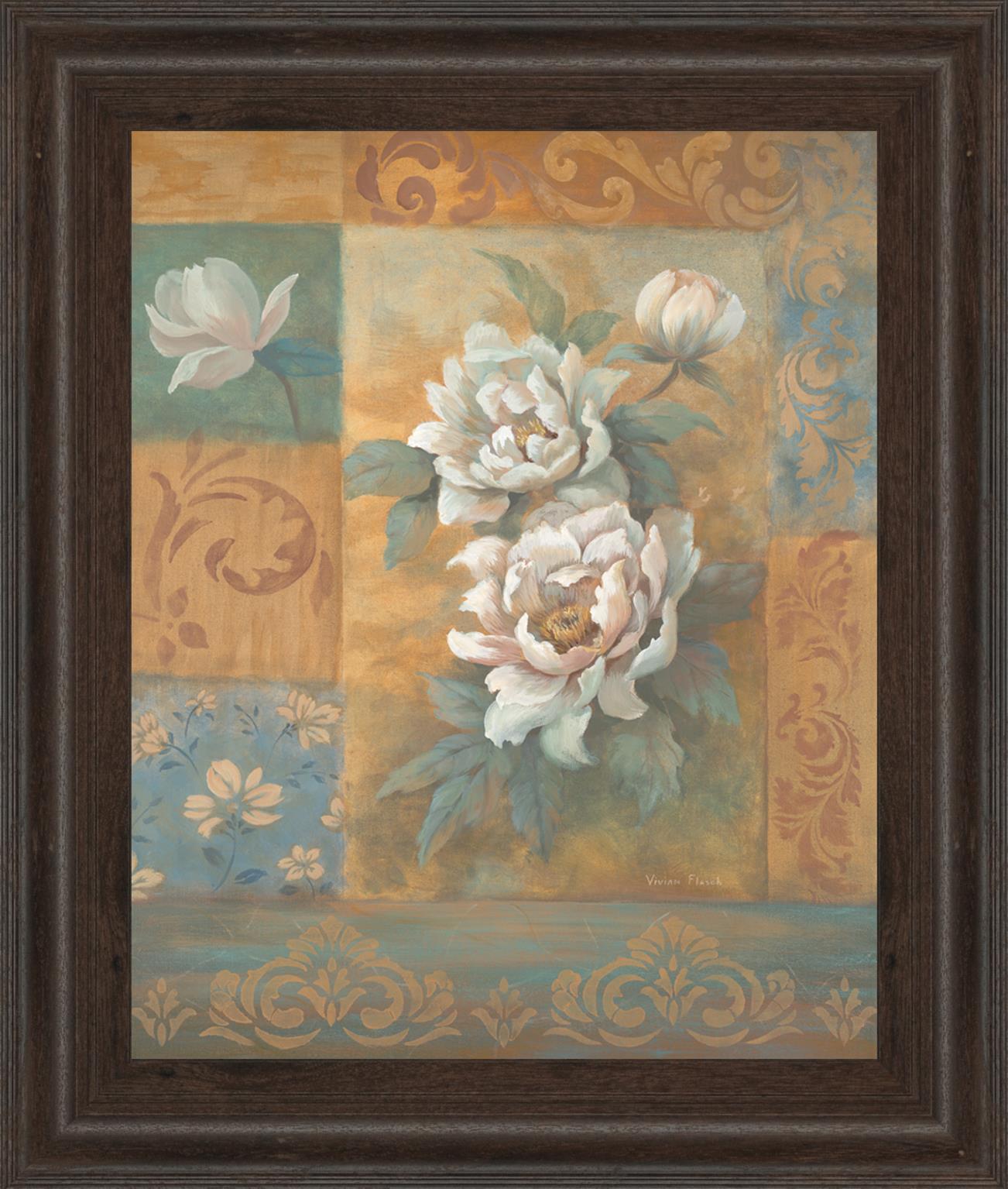 Pam'S Poppies By Vivian Flasch 22X26 Framed Print