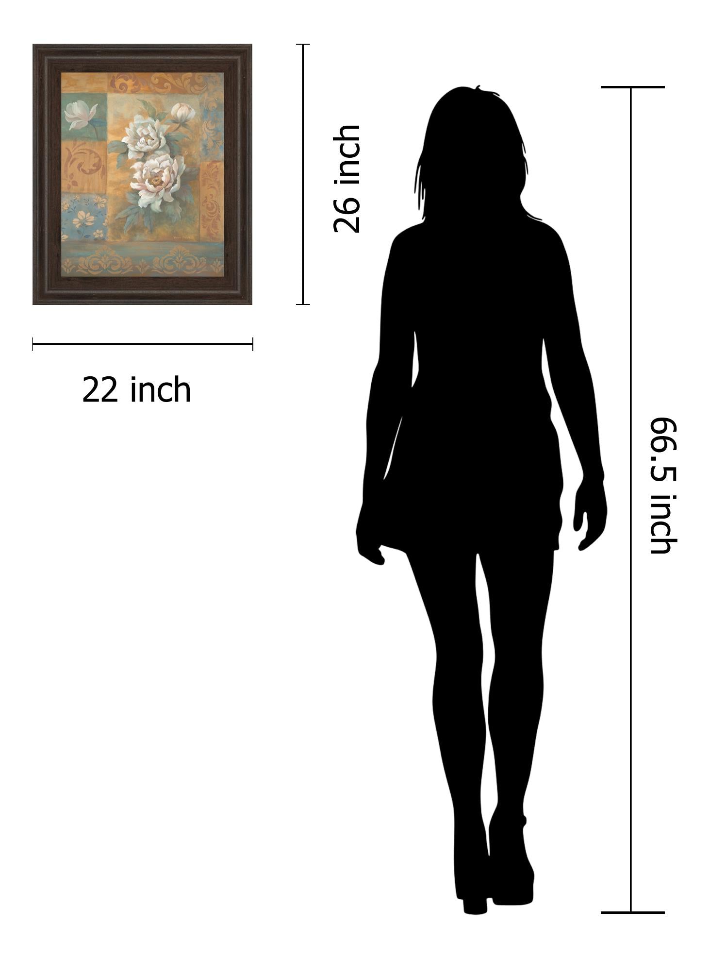 Pam'S Poppies By Vivian Flasch 22X26 Framed Print