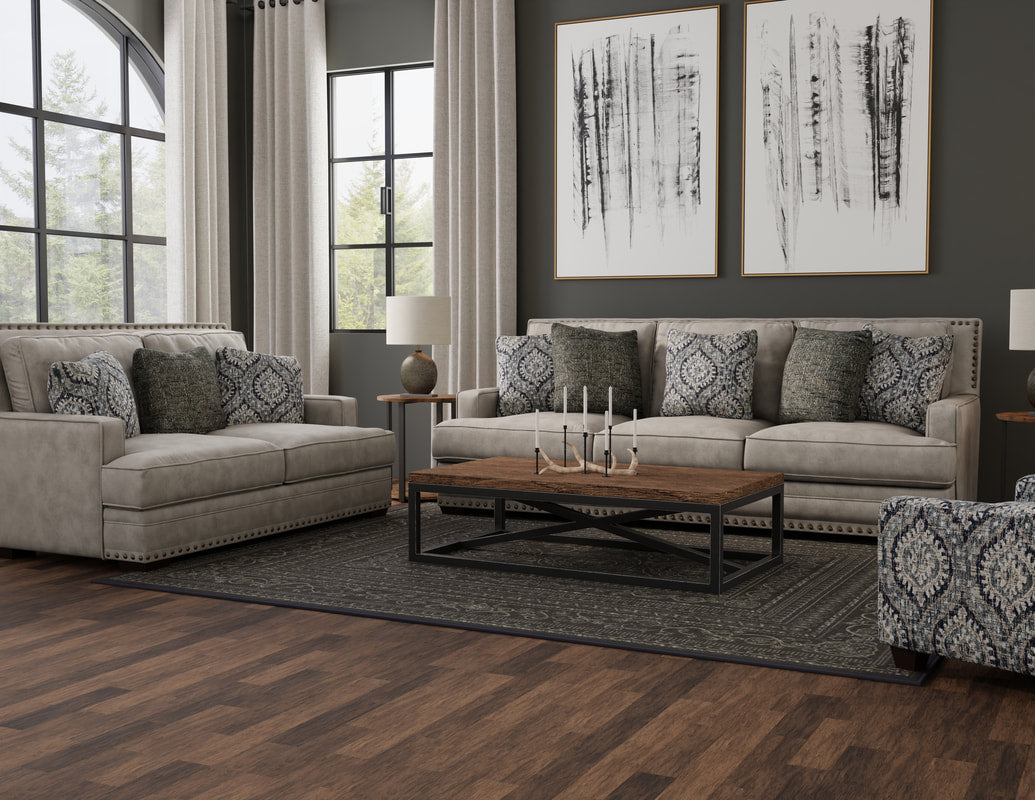 Corinthian 3400 Oversized Sofa & Loveseat — 96" Wide Sofa
