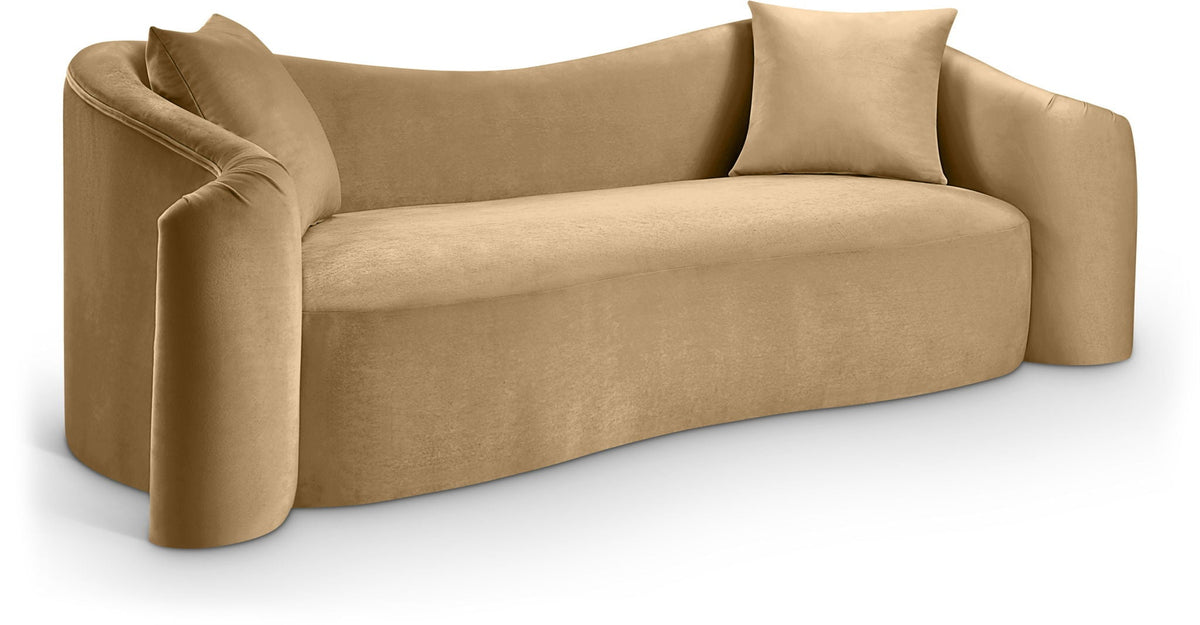Destin - Sofa - Light Brown Velvet