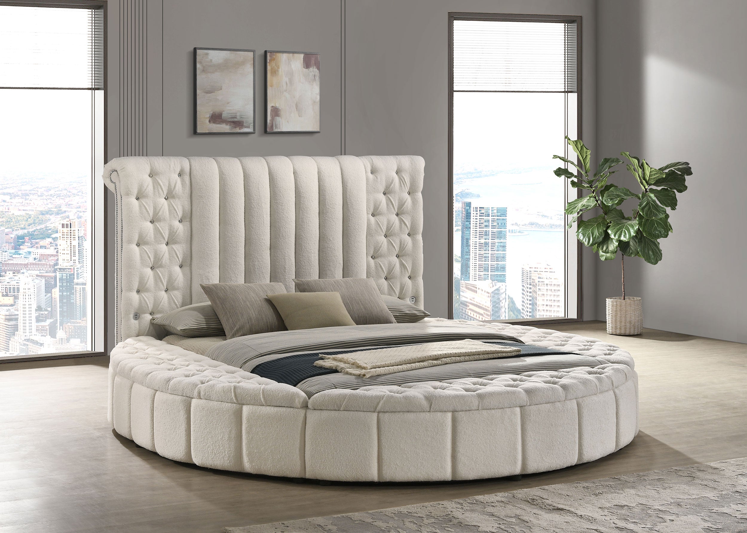 Sonya round storage bed - alternate