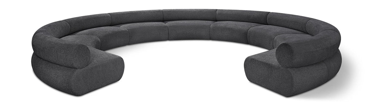 Bale Chenille Modular Sectional — 9-Piece Sofa — Grey