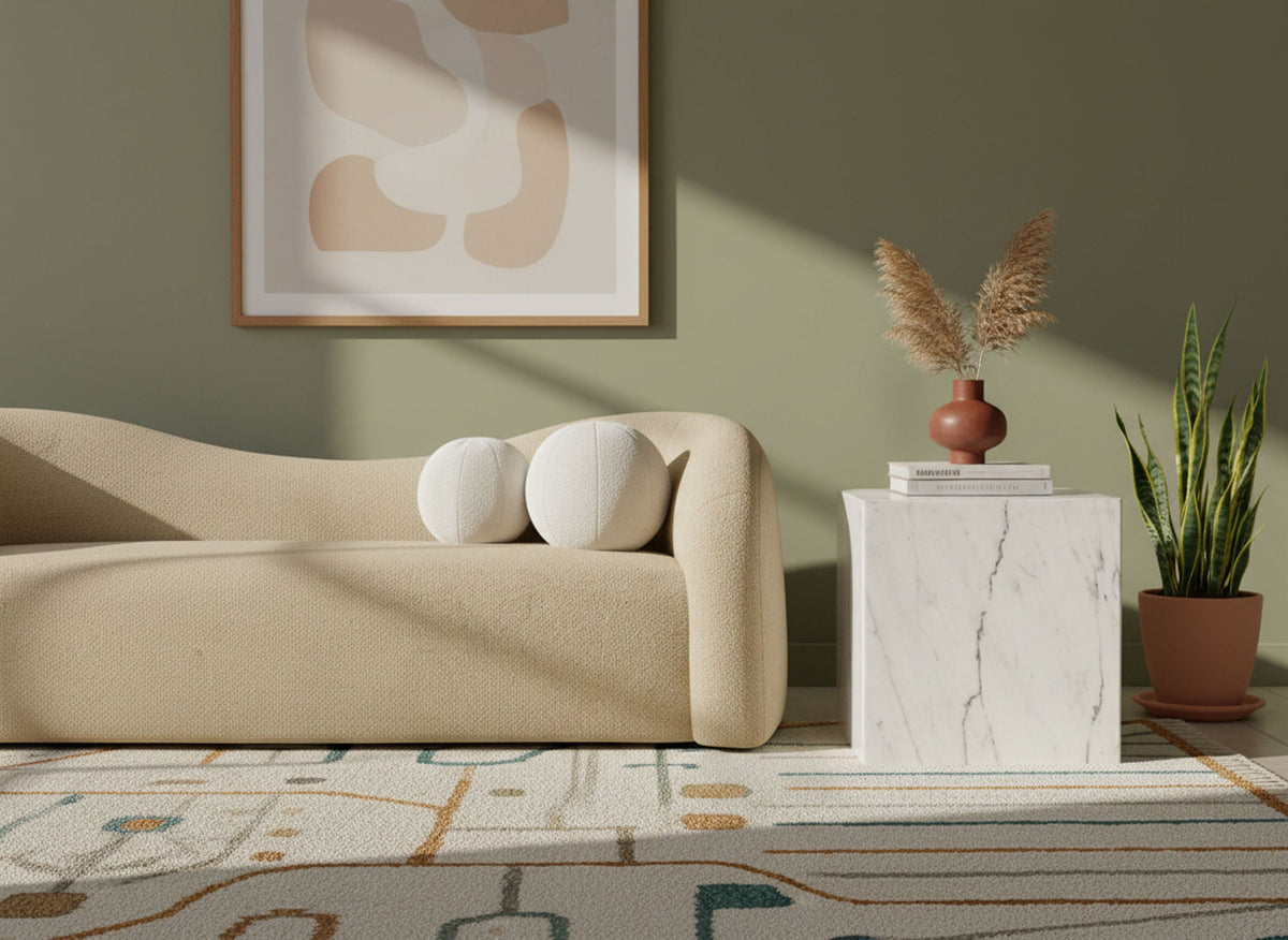 Bolzano - Marble & Travertine Table - Table