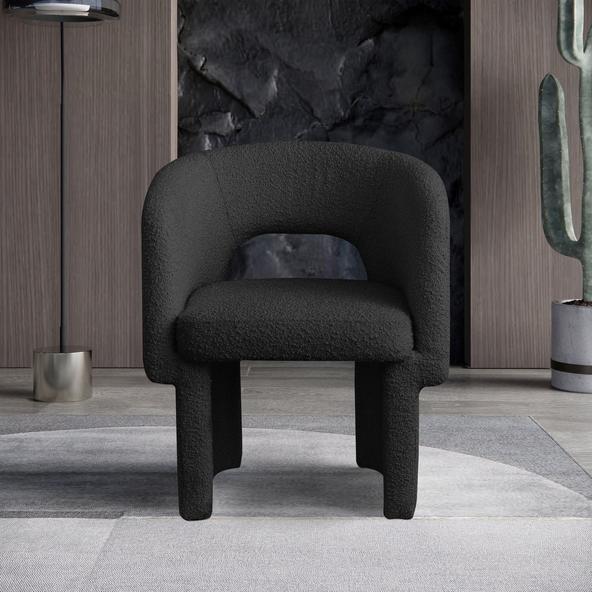 Emmet - Dining Chair / Accent Chair — Chenille or Boucle - Chair