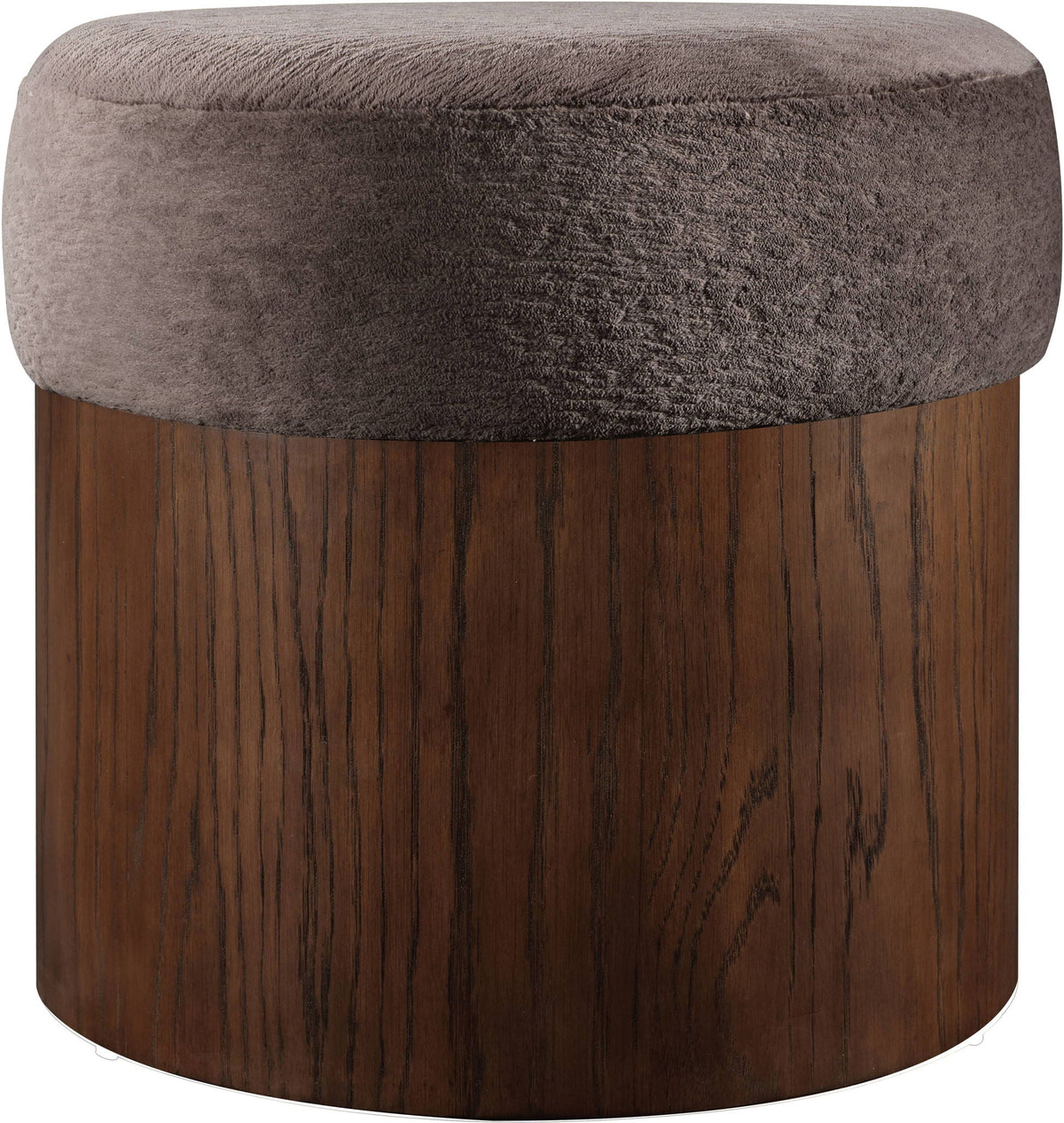 Nimes - Ottoman / Stool with Brown Base