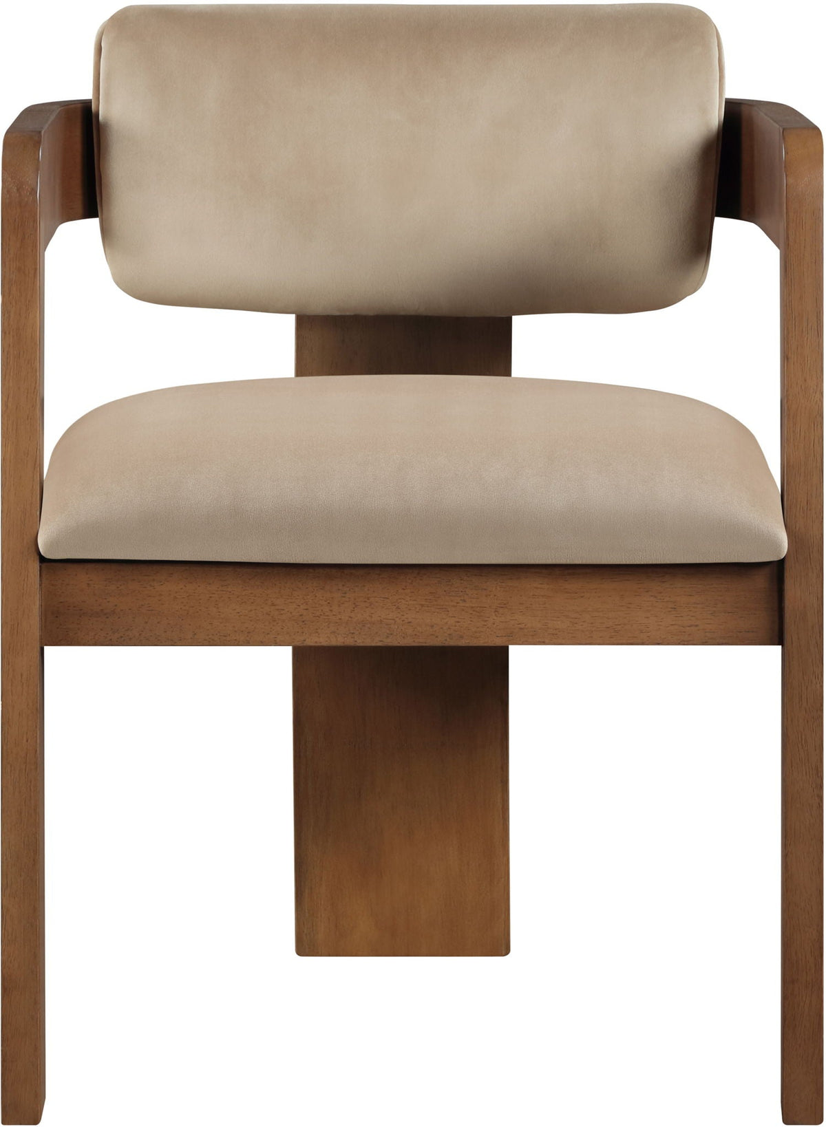 Sacha - Velvet Dining Chair (Set of 2) with Brown Base