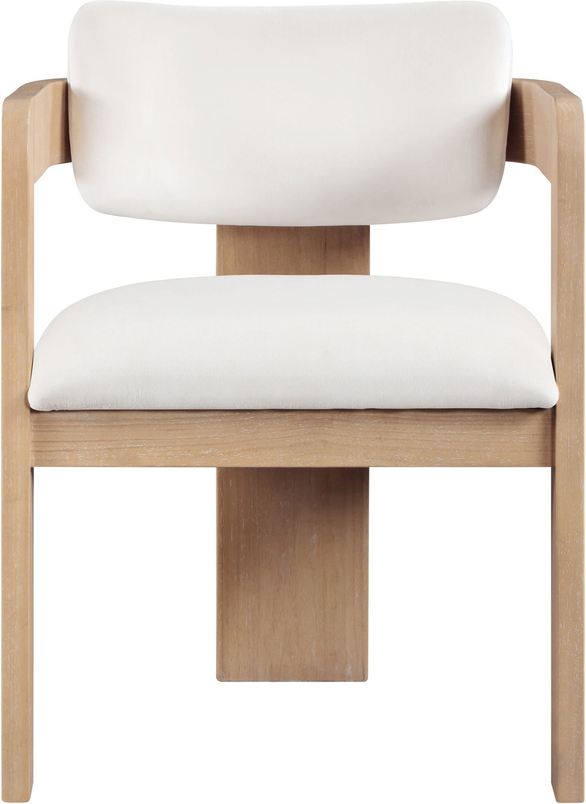 Sacha - Velvet Dining Chair (Set of 2) with Natural Base