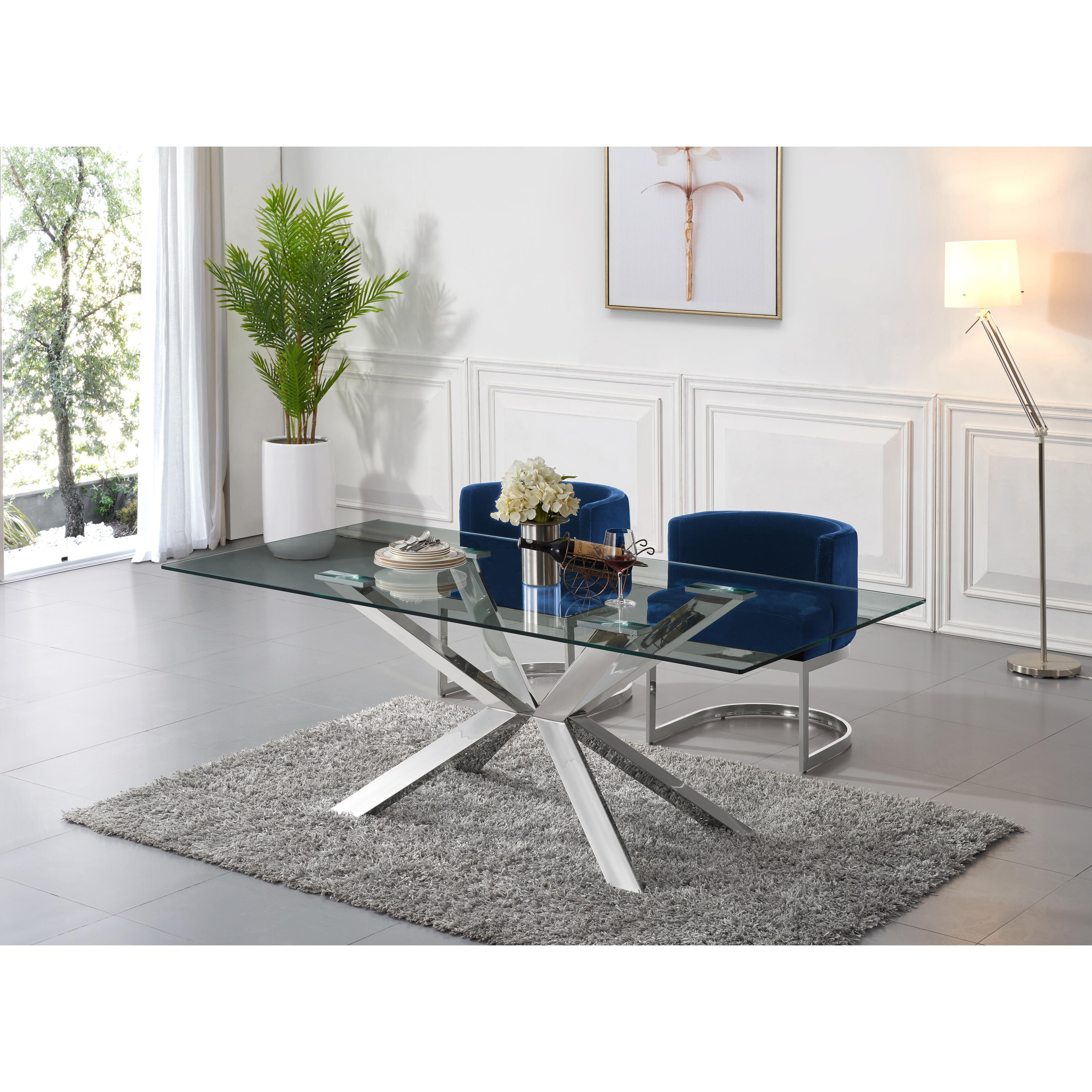 Meridian Juno Chrome Dining Table