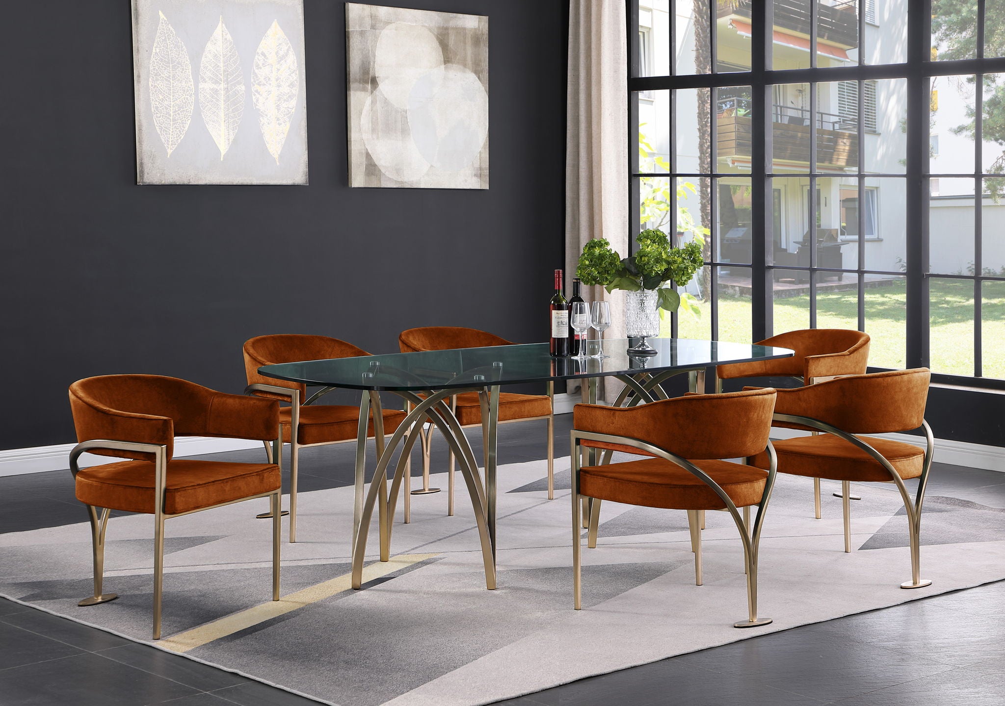 Madelyn - Dining Chair (Set of 2) - Brushed Brass