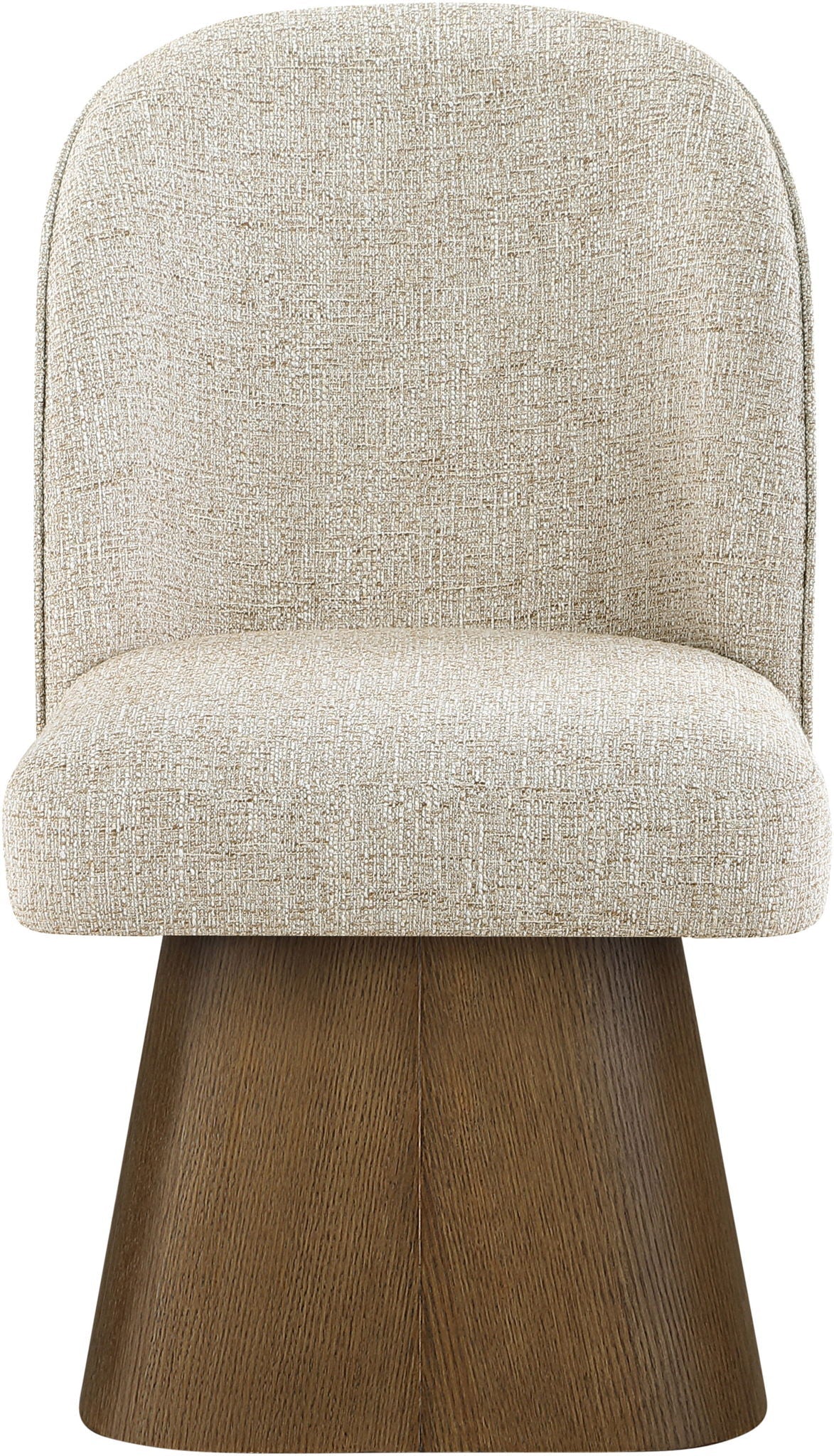 Marlowe Swivel Dining Side Chair with Brown Base