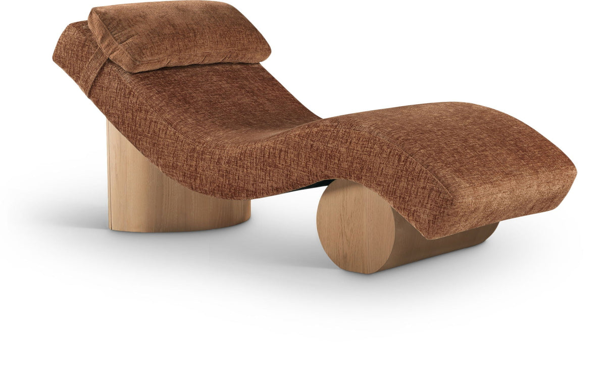 Marcella - Chaise Lounge with Natural Base