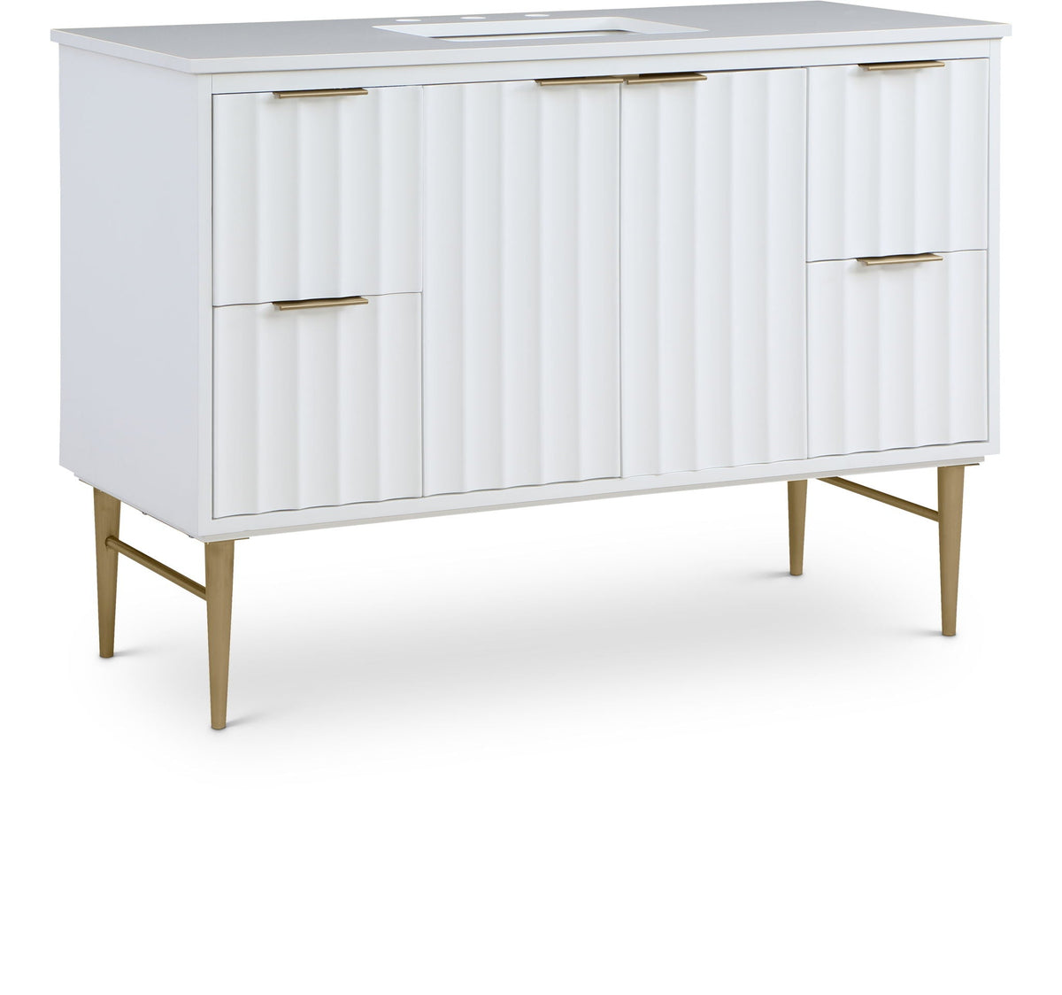 Modernist - Bathroom Vanity with Gold Legs