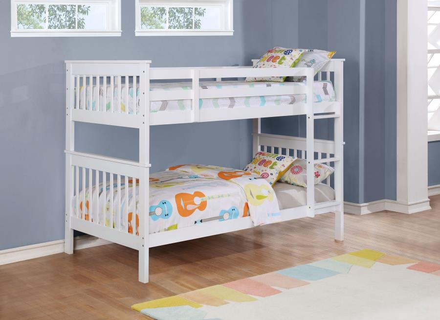 Chapman Wood Twin Over Twin Bunk Bed