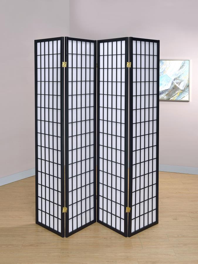 Roberto 4-Panel Room Divider Folding Shoji Screen