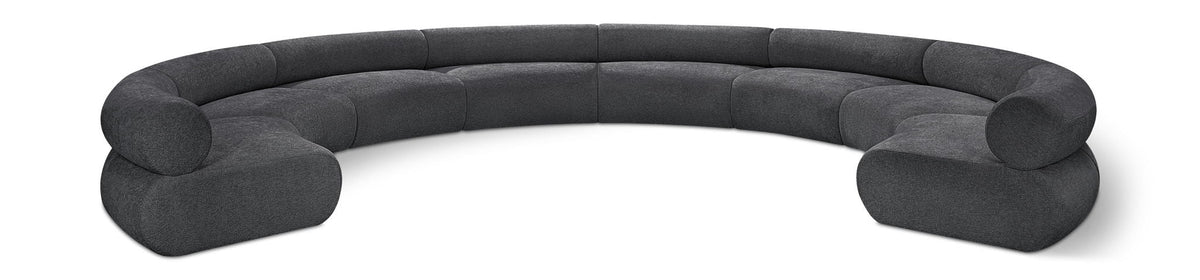 Bale Chenille Modular Sectional — 8-Piece Sofa — Grey
