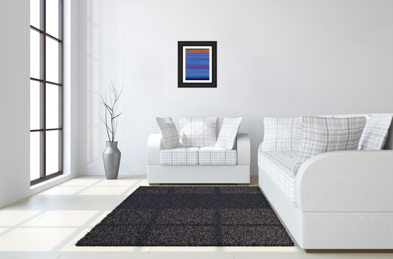 Abstract Blues By Mark Baker 22X26 Framed Print