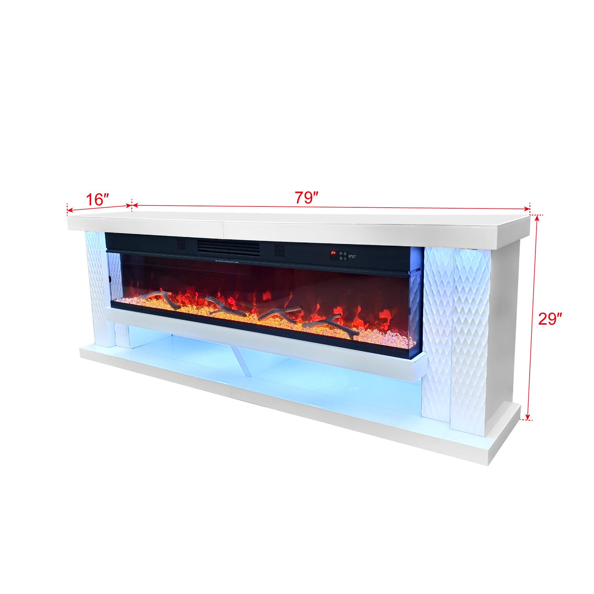 Aira Fireplace Entertainment Center — Built-In Sound