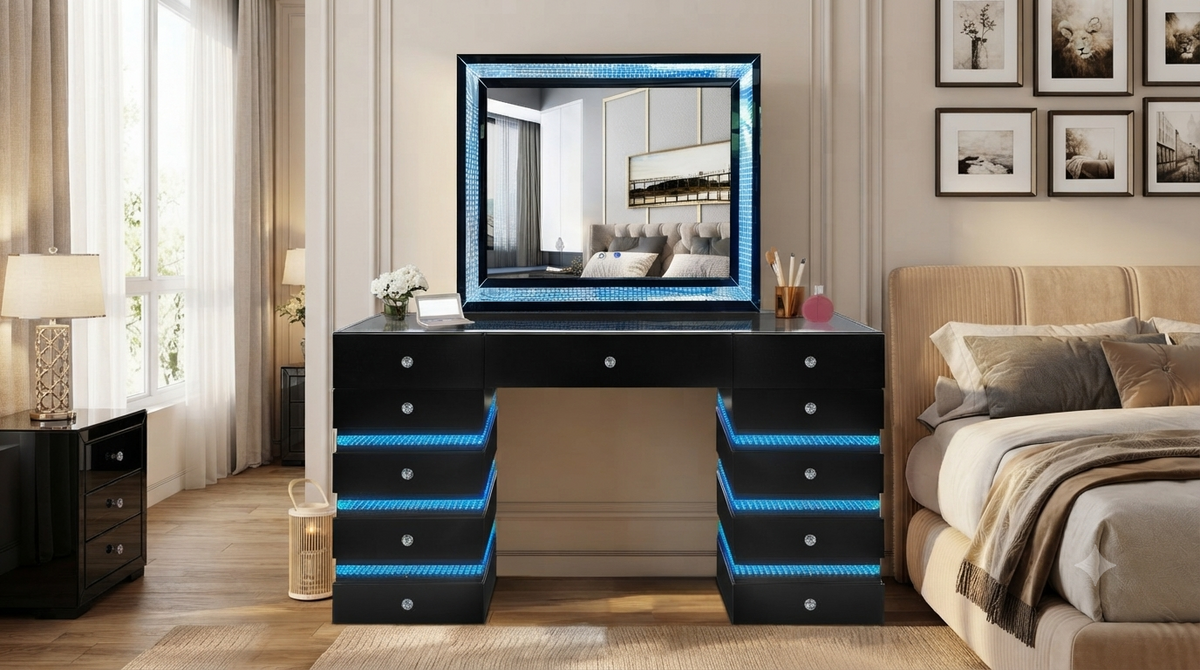Lily Smart Vanity — 3D RGB LED Lighting & Bluetooth Speaker