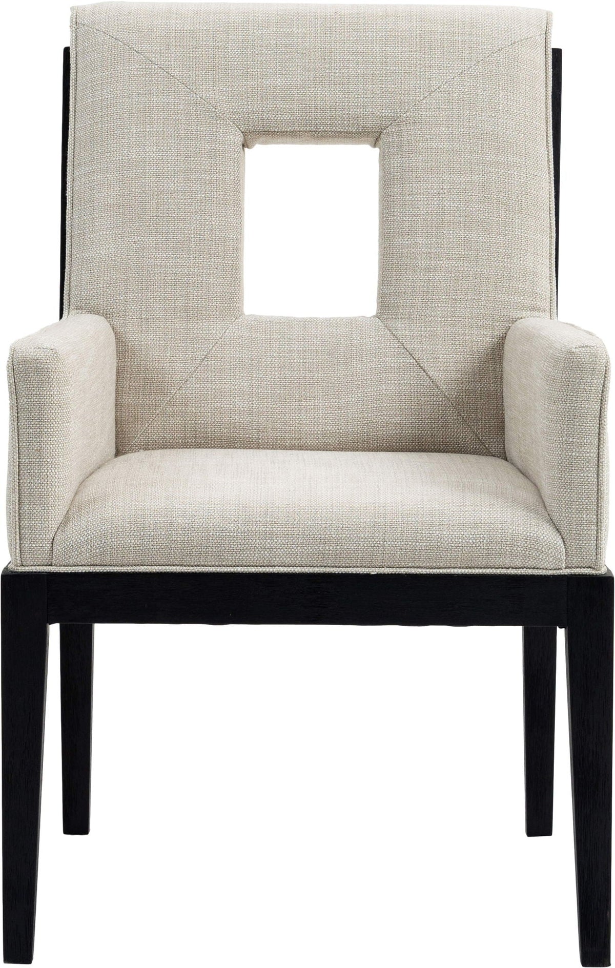 Gwendolyn - Dining Arm Chair with Black Frame
