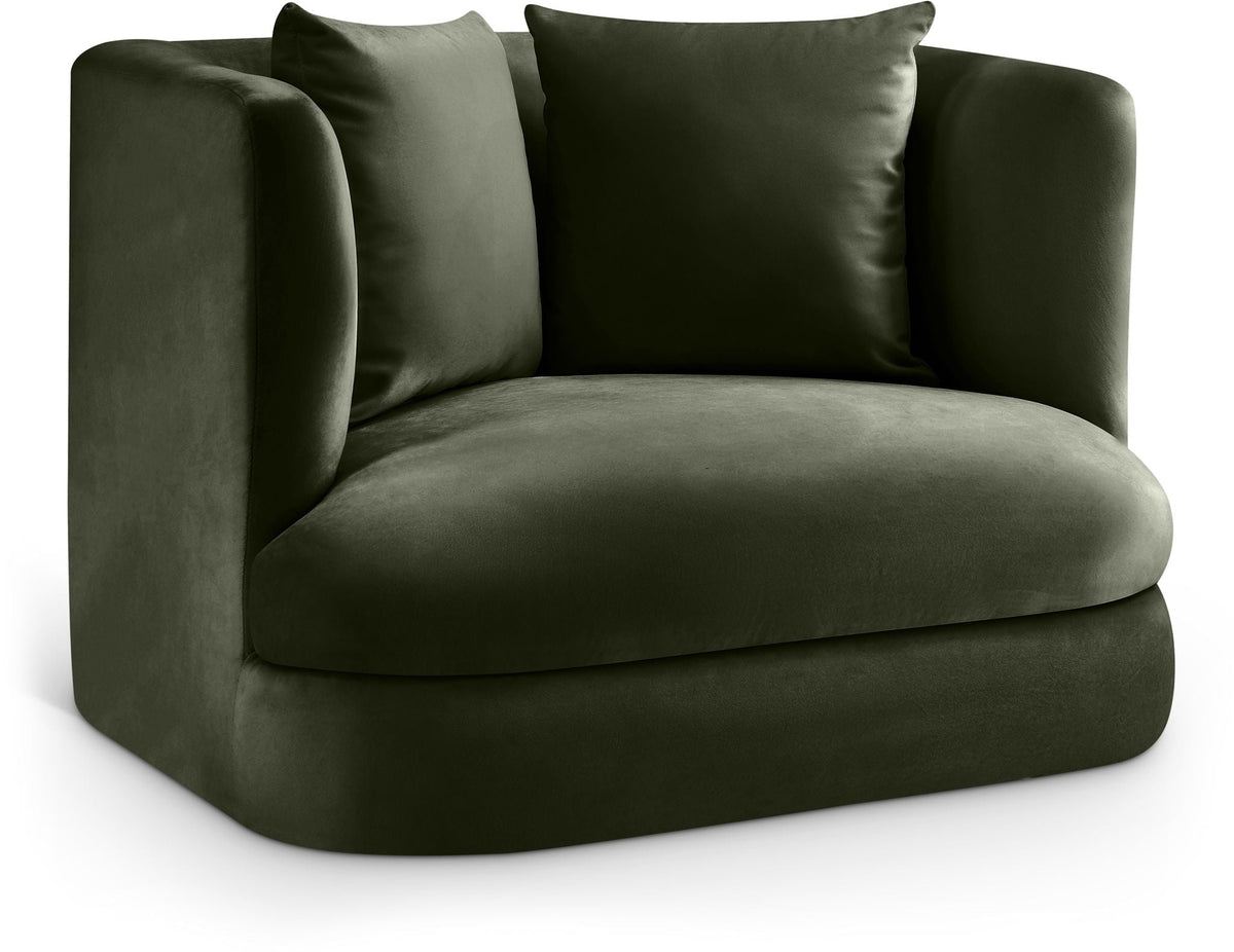 Alder - Chair - Dark Green Velvet