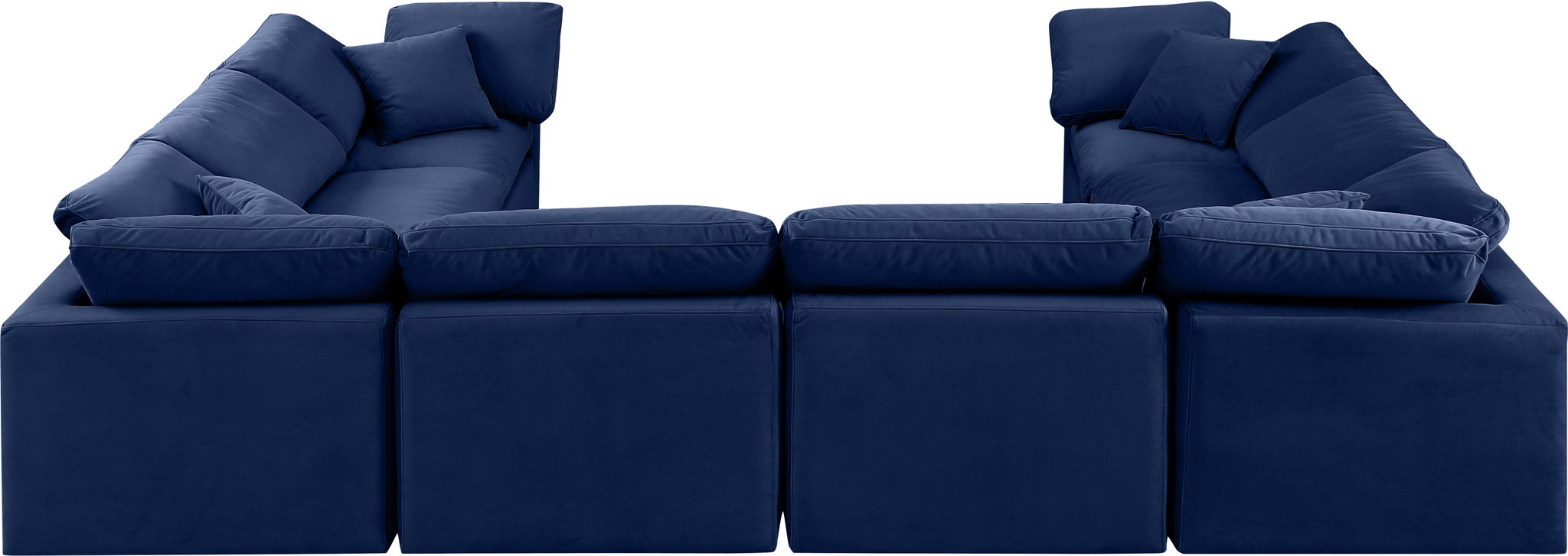 Indulge - Velvet 8 Piece Modular Sectional