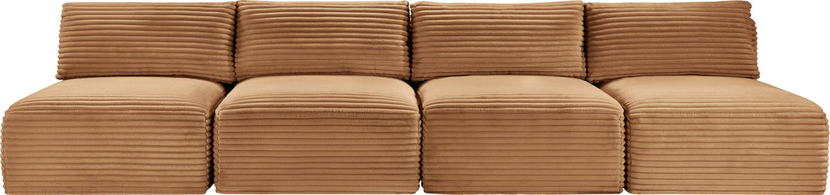 Shaggy - 4 Seat Modular Armless Sofa - Sofa