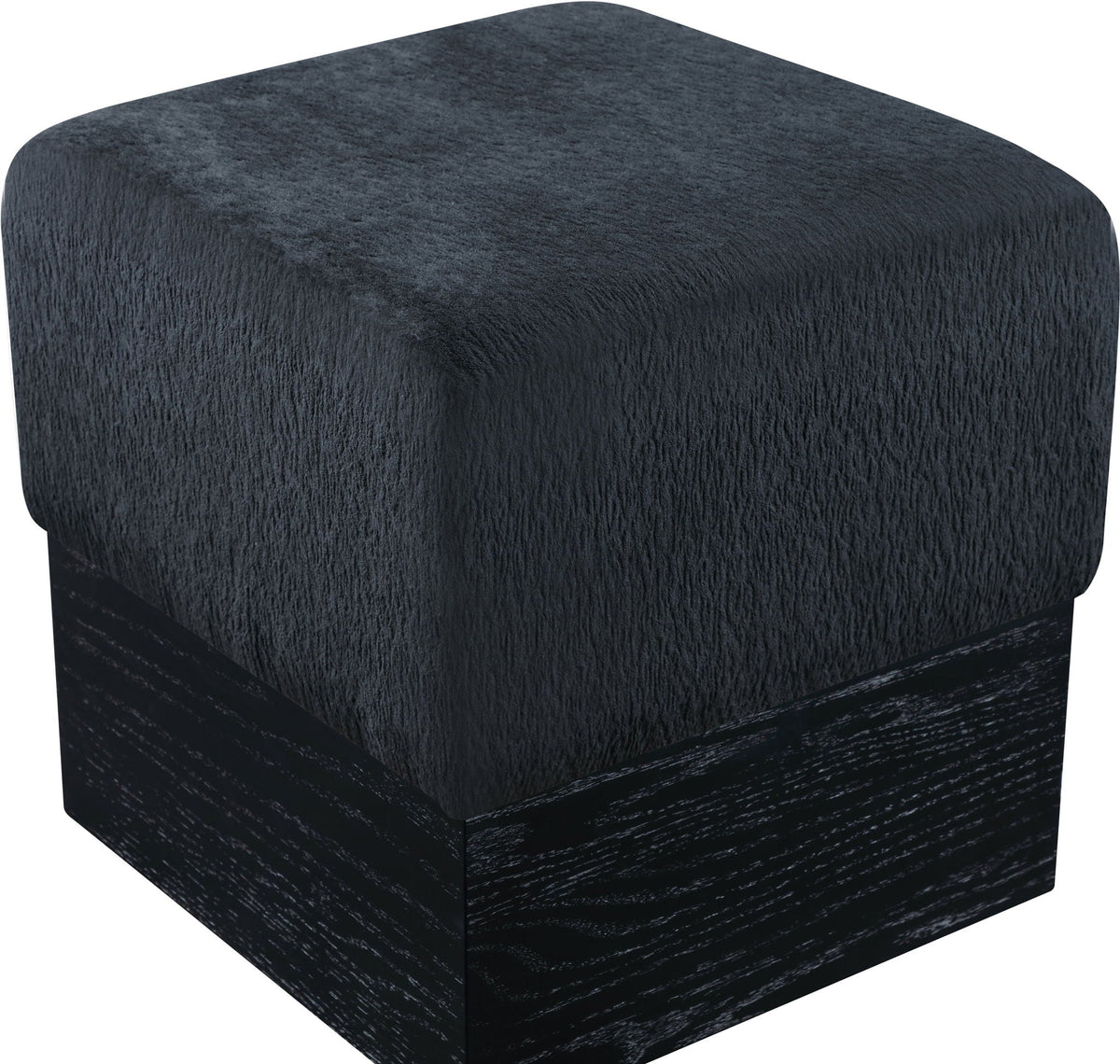 Havre - Ottoman / Stool with Black Base
