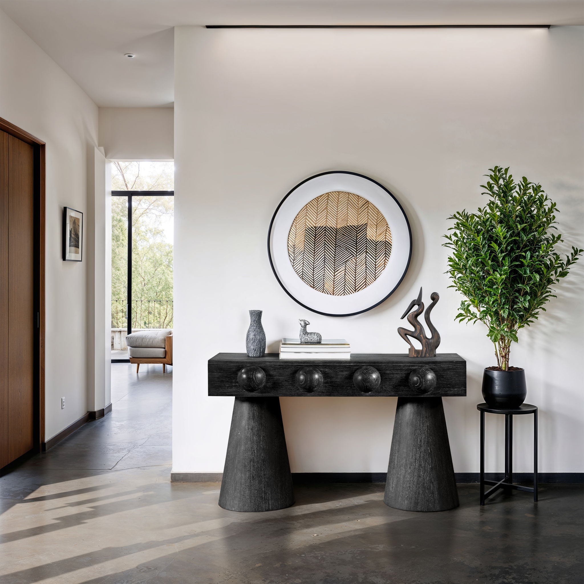 Bracciano - Oak Veneer Console Table