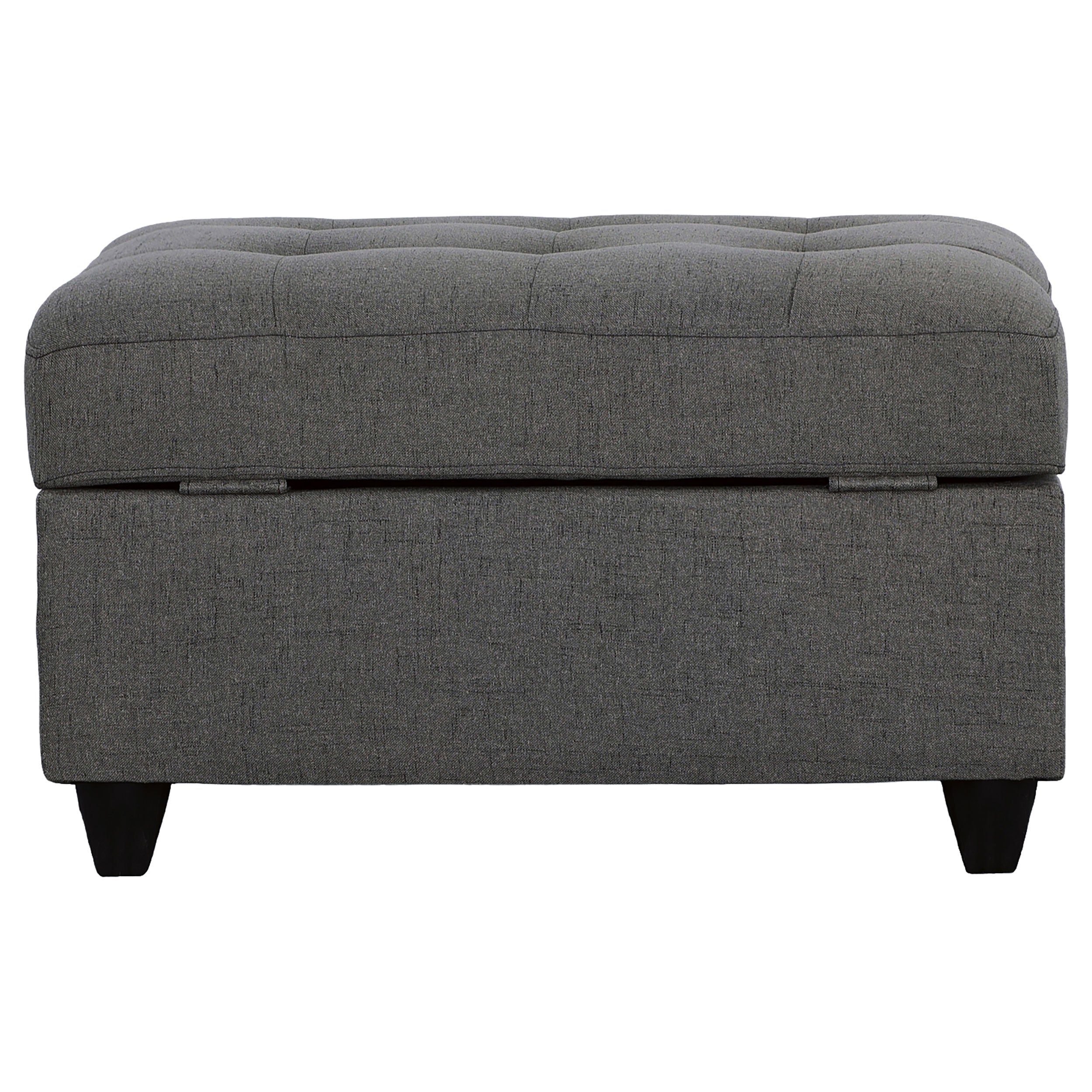 Stonenesse Rectangular Upholstered Storage Ottoman Grey