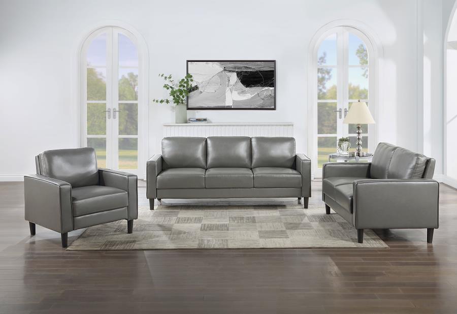 Ruth Upholstered Track Arm Sofa Set