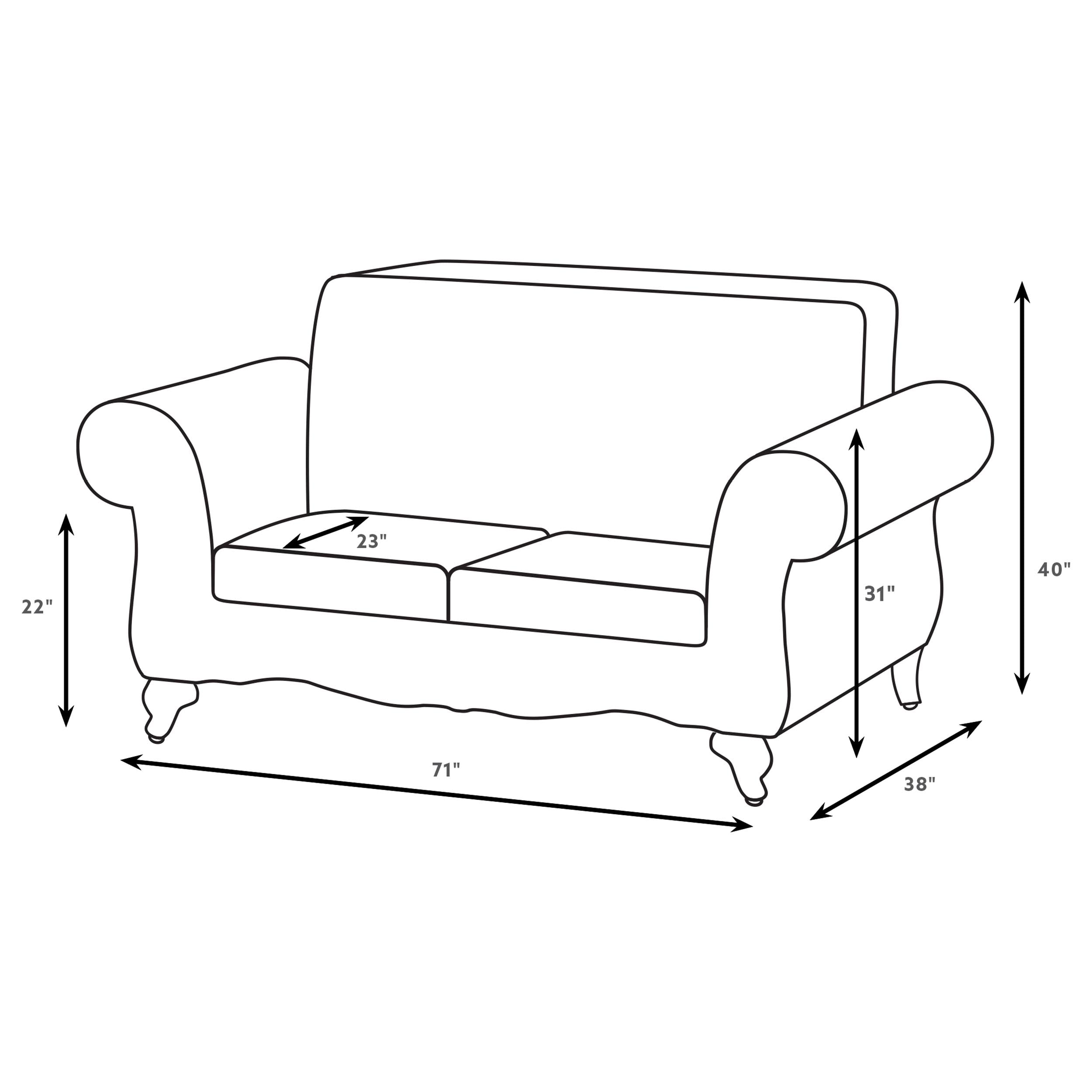 Elmbrook Upholstered Rolled Arm Sofa Set Brown