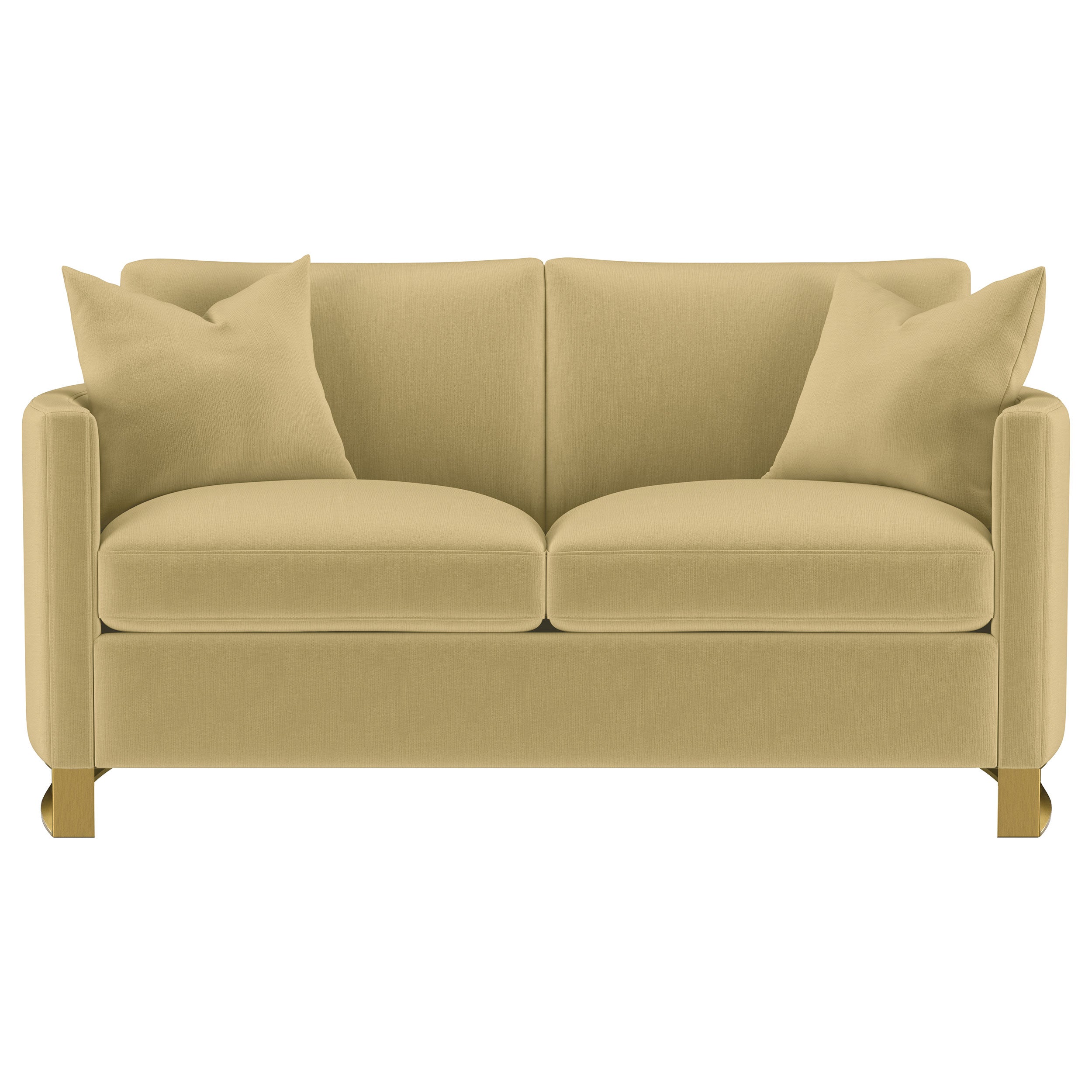 Corliss Upholstered Curved Track Arm Loveseat