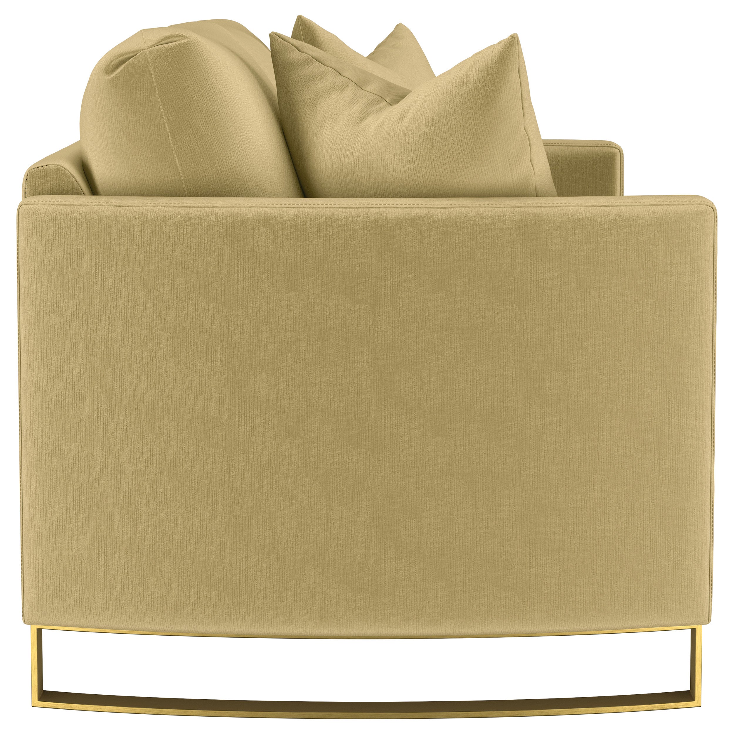 Corliss Upholstered Curved Track Arm Loveseat