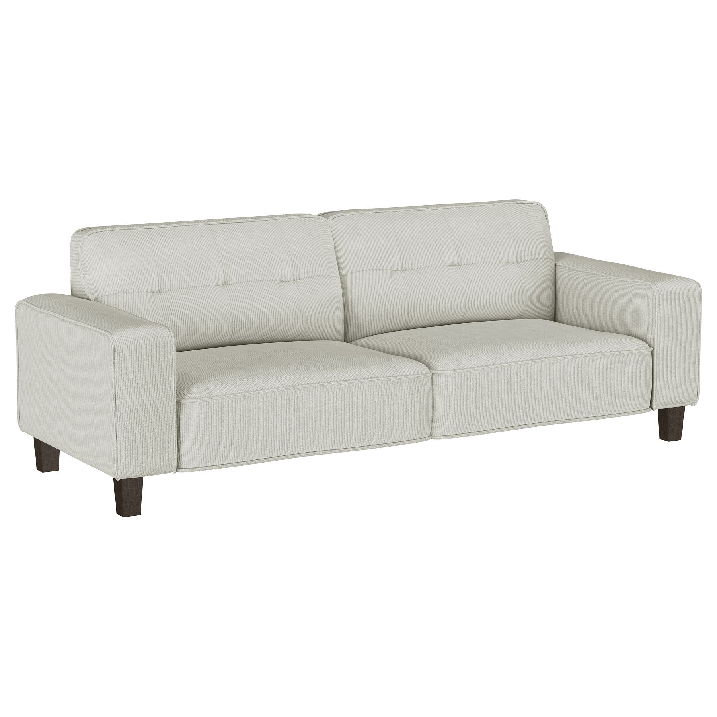 Deerhurst Upholstered Track Arm Sofa Set Greige