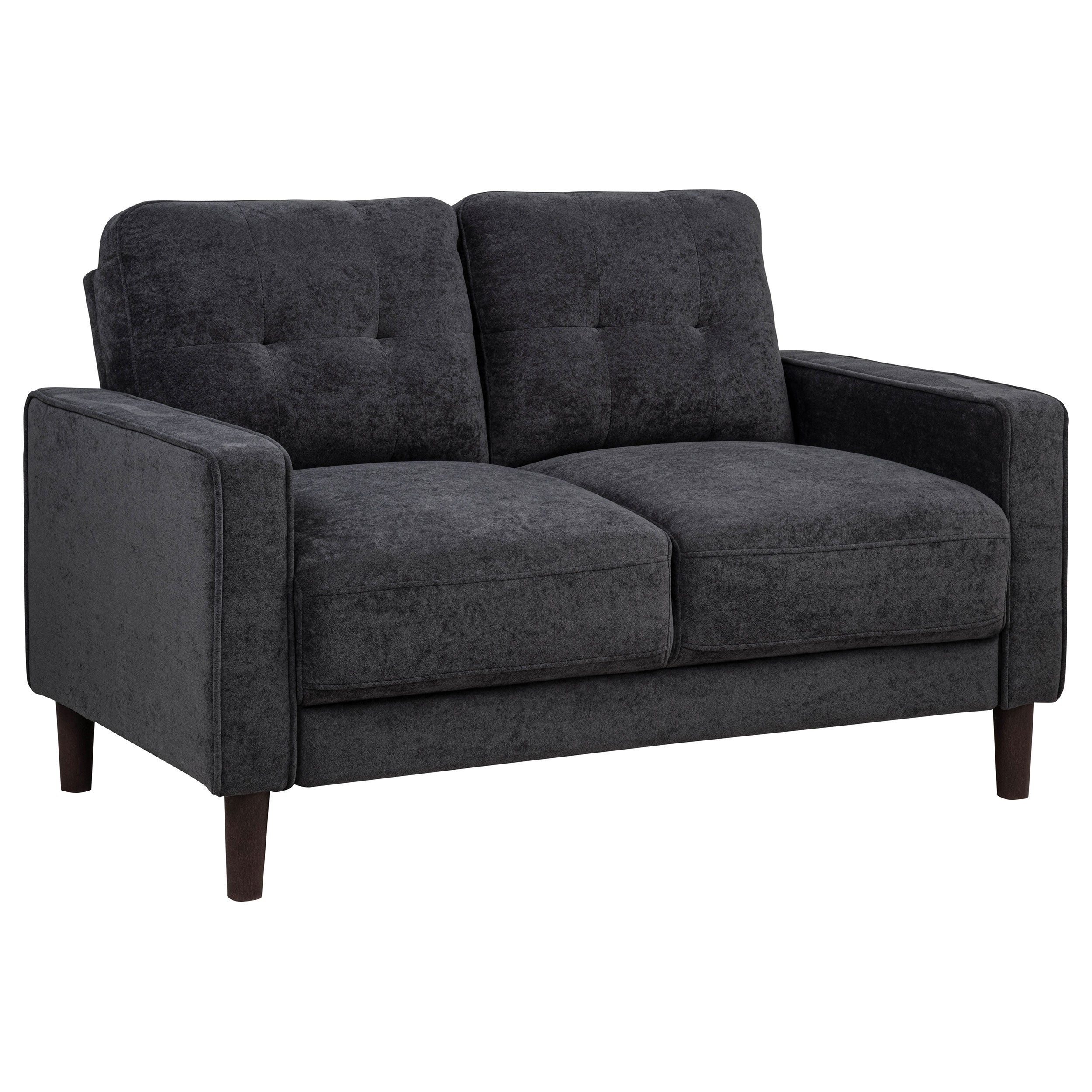 Bowen II Fabric Upholstered Track Arm Sofa Set