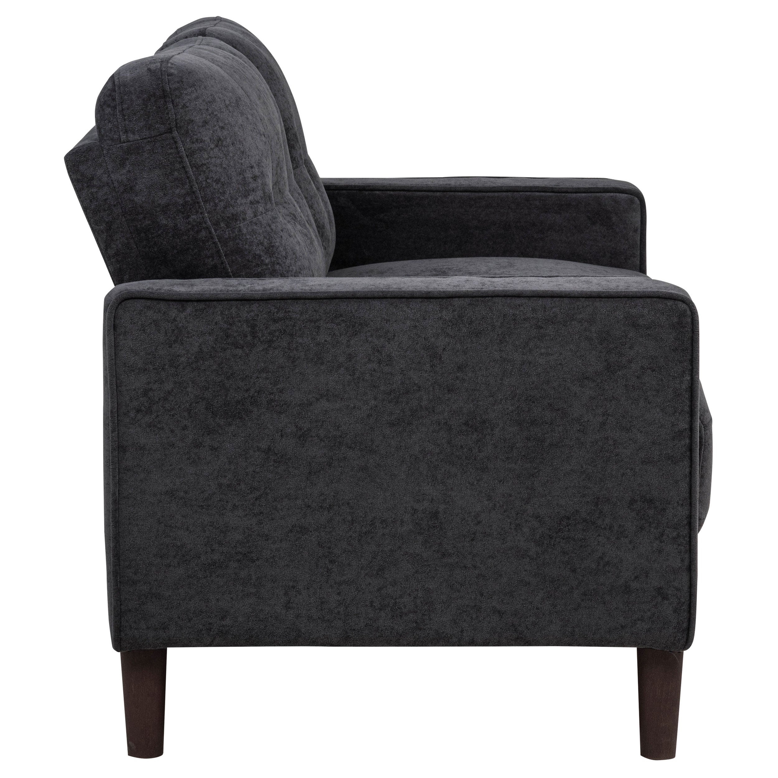 Bowen II Fabric Upholstered Track Arm Sofa Set