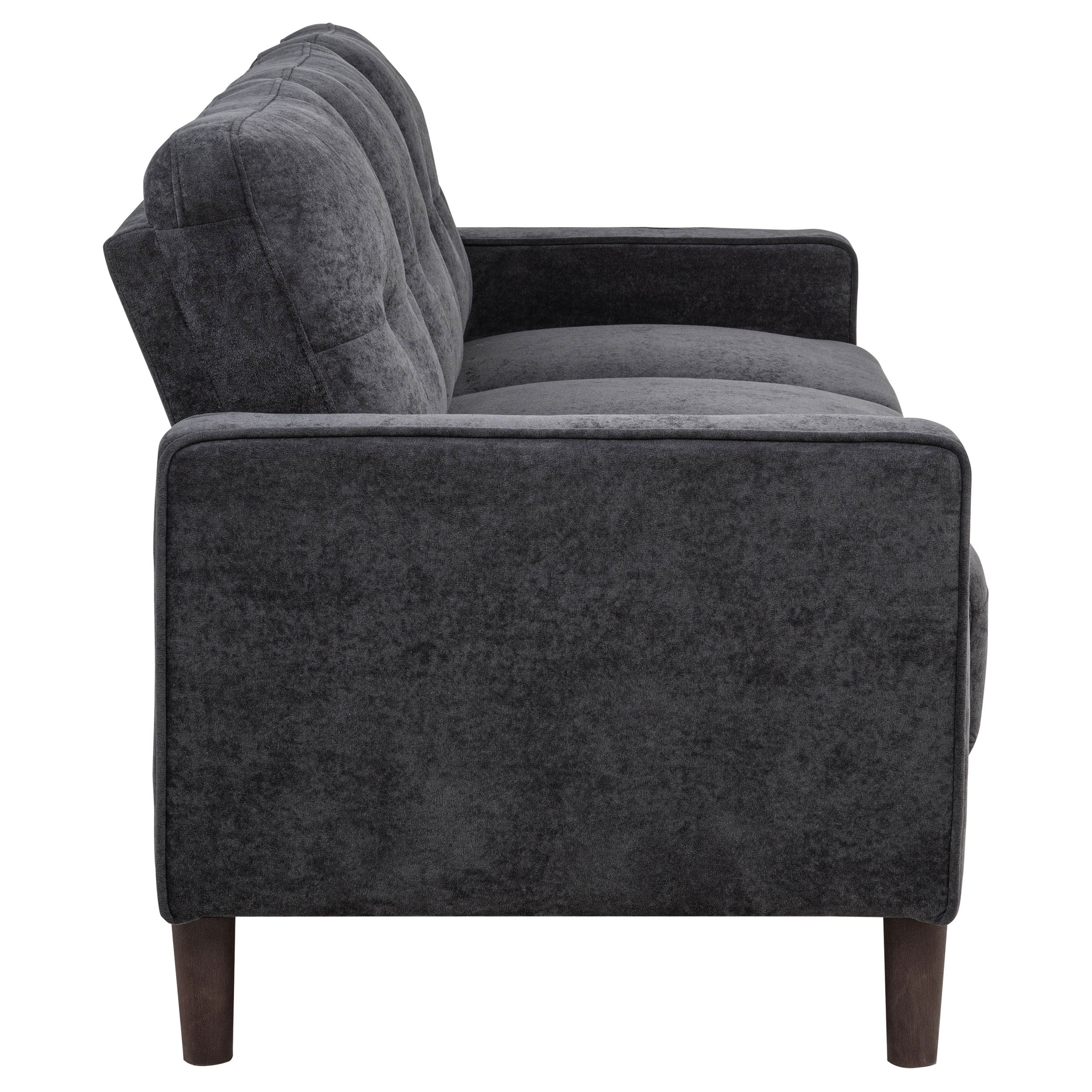 Bowen II Fabric Upholstered Track Arm Sofa Set