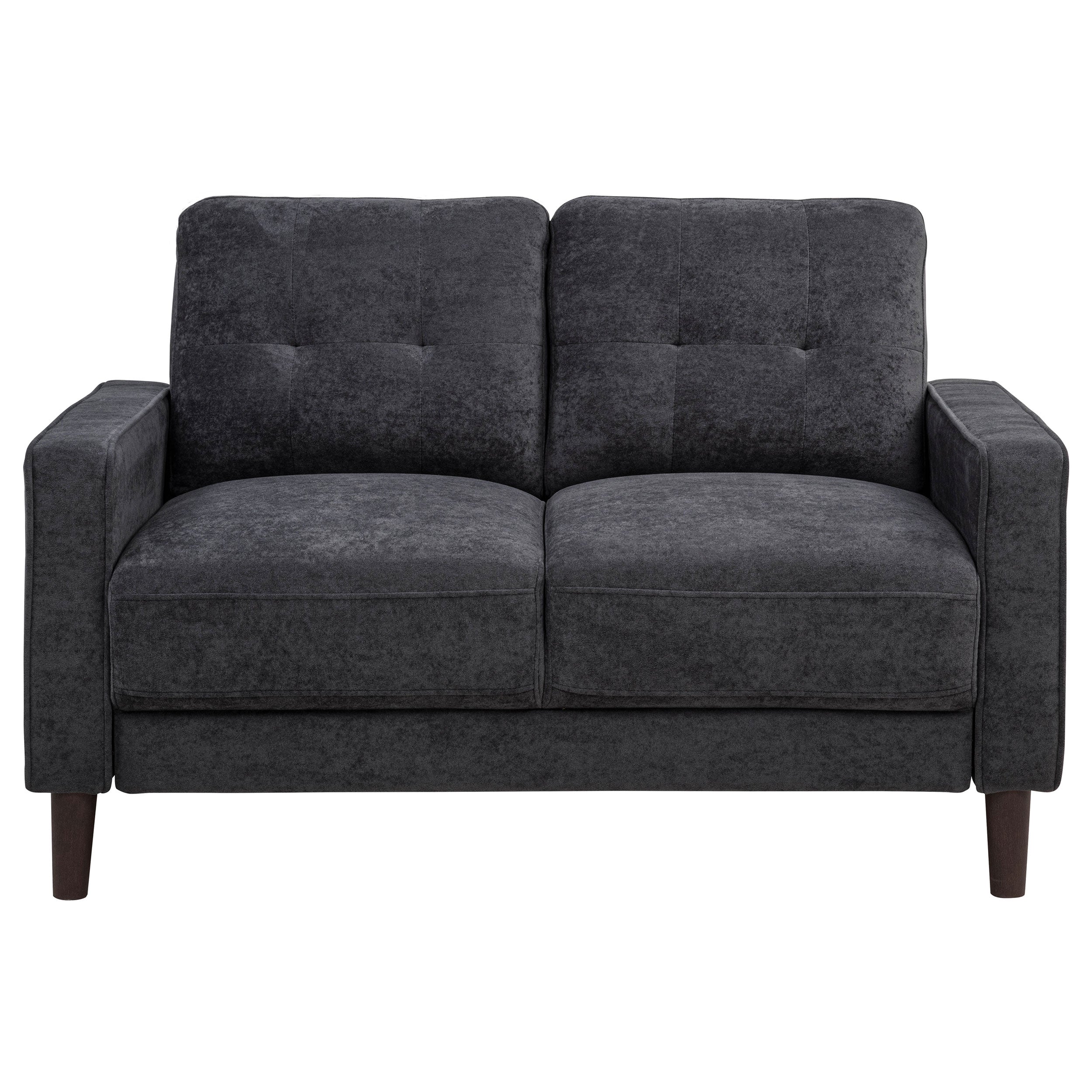 Bowen II Fabric Upholstered Track Arm Sofa Set
