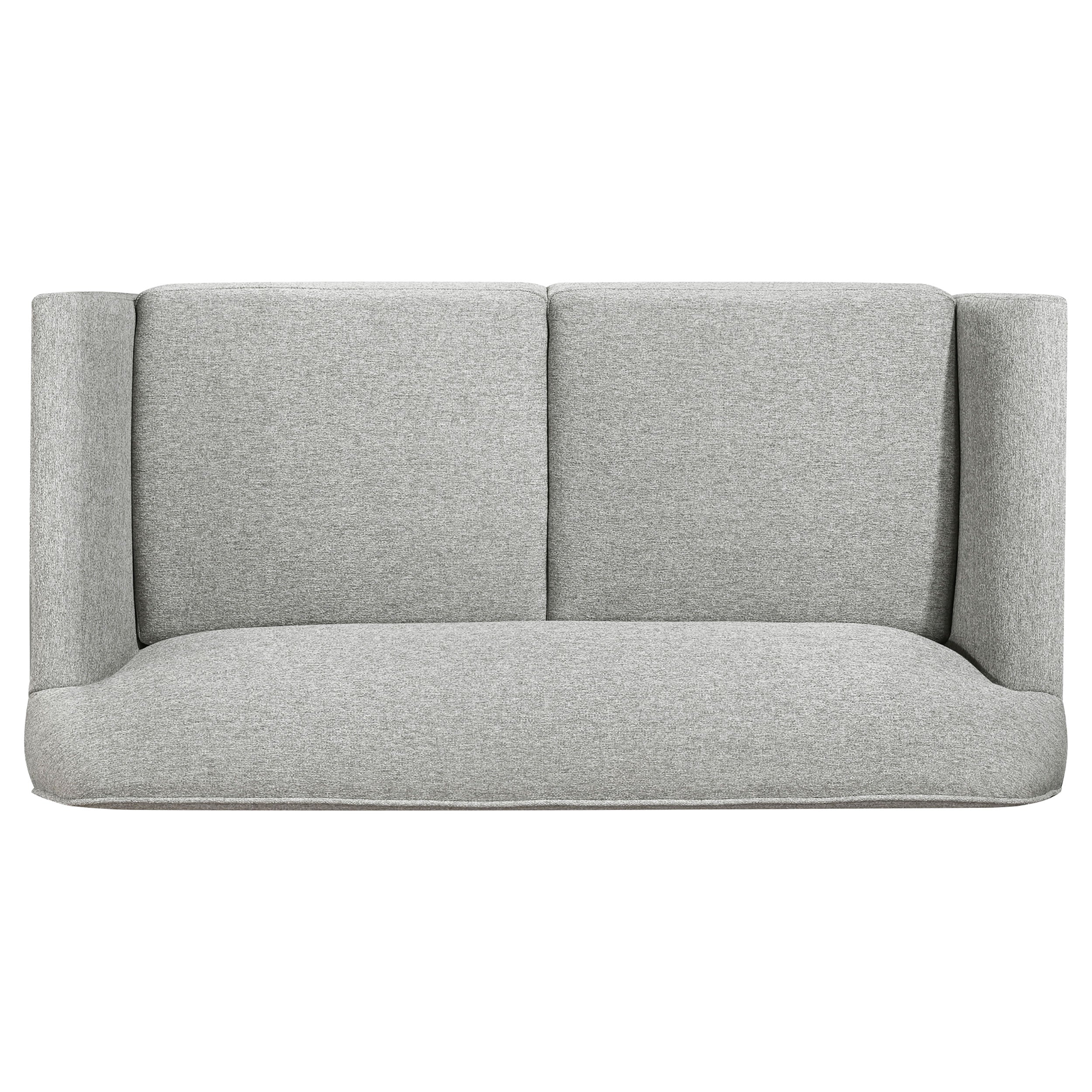 Vaughn Fabric Upholstered Flared Arm Sofa Set Grey