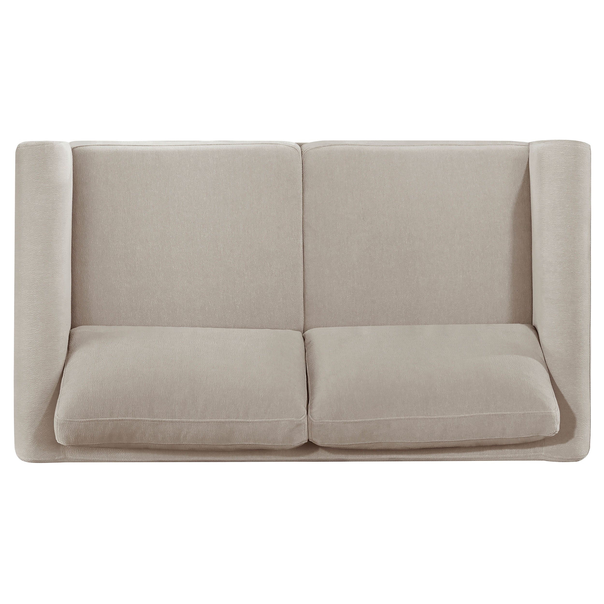 Islington Upholstered Panel Arm Sofa Set Taupe