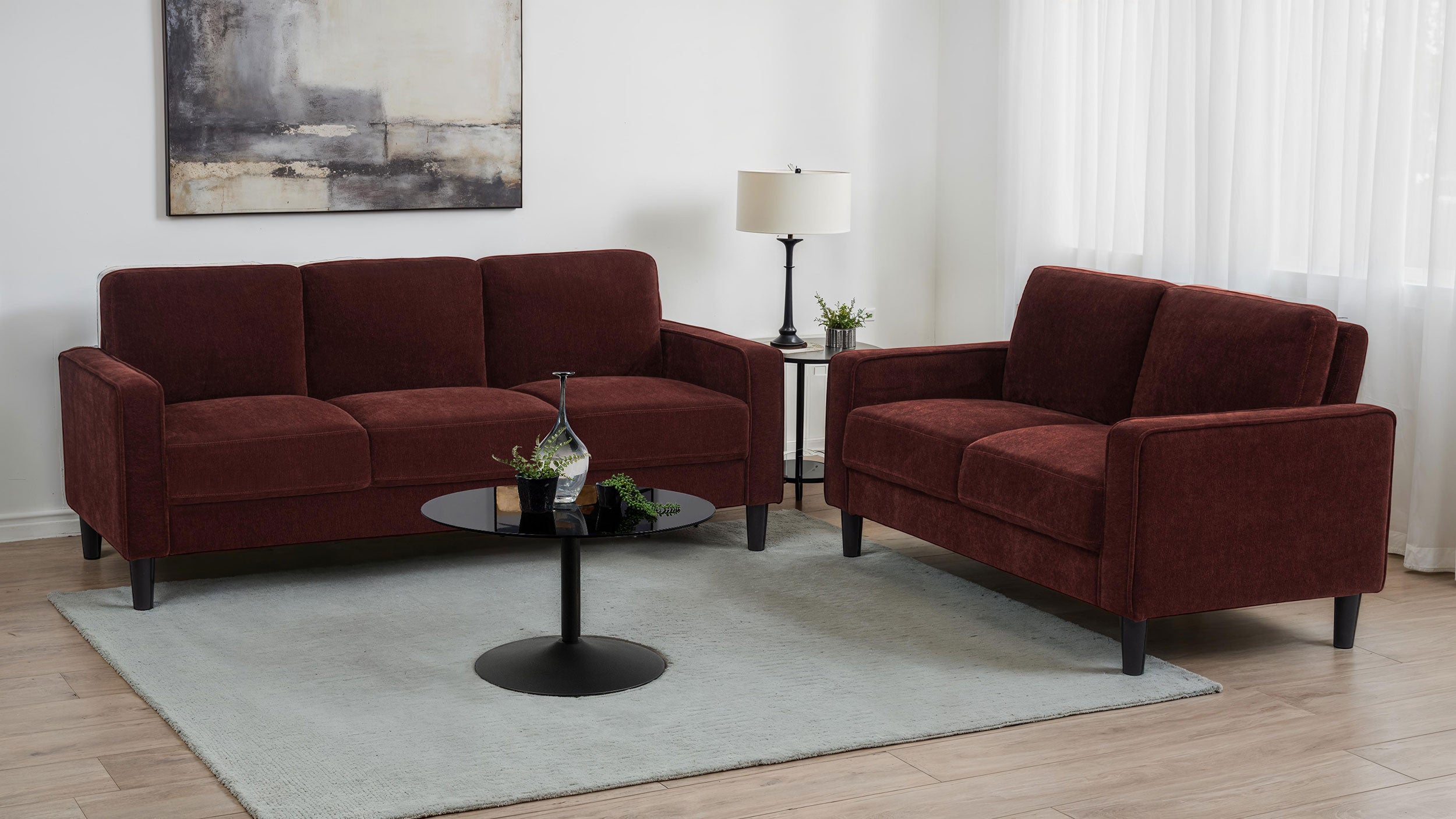 Ruth Upholstered Track Arm Sofa