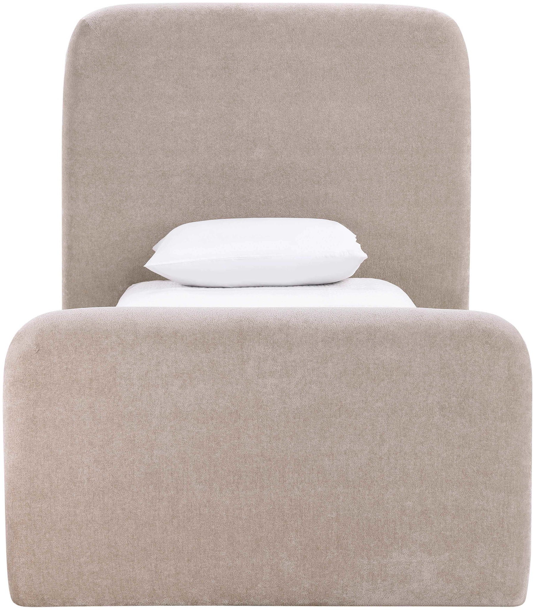 Fira - Chenille Fabric Upholstered Bed