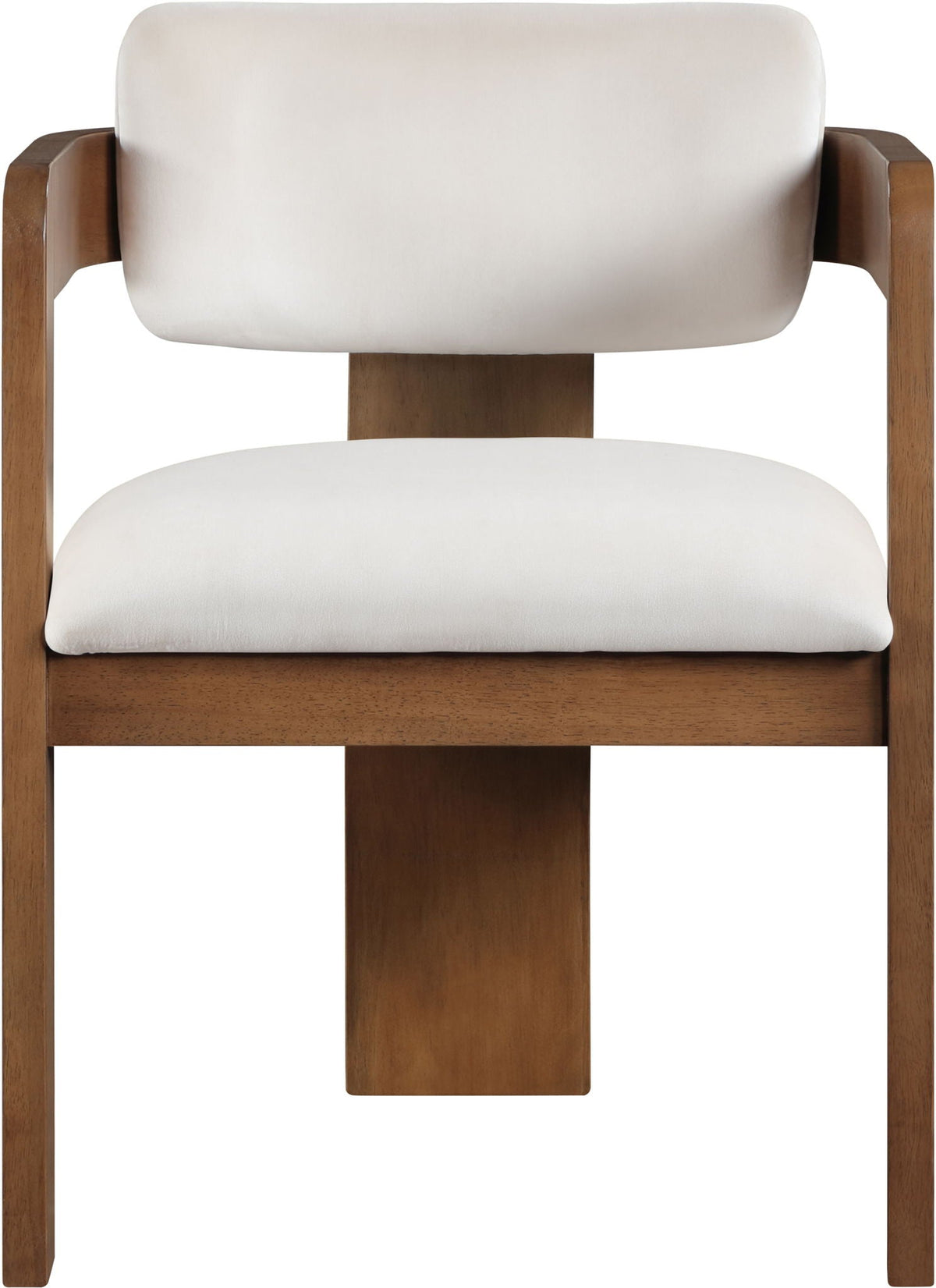 Sacha - Velvet Dining Chair (Set of 2) with Brown Base