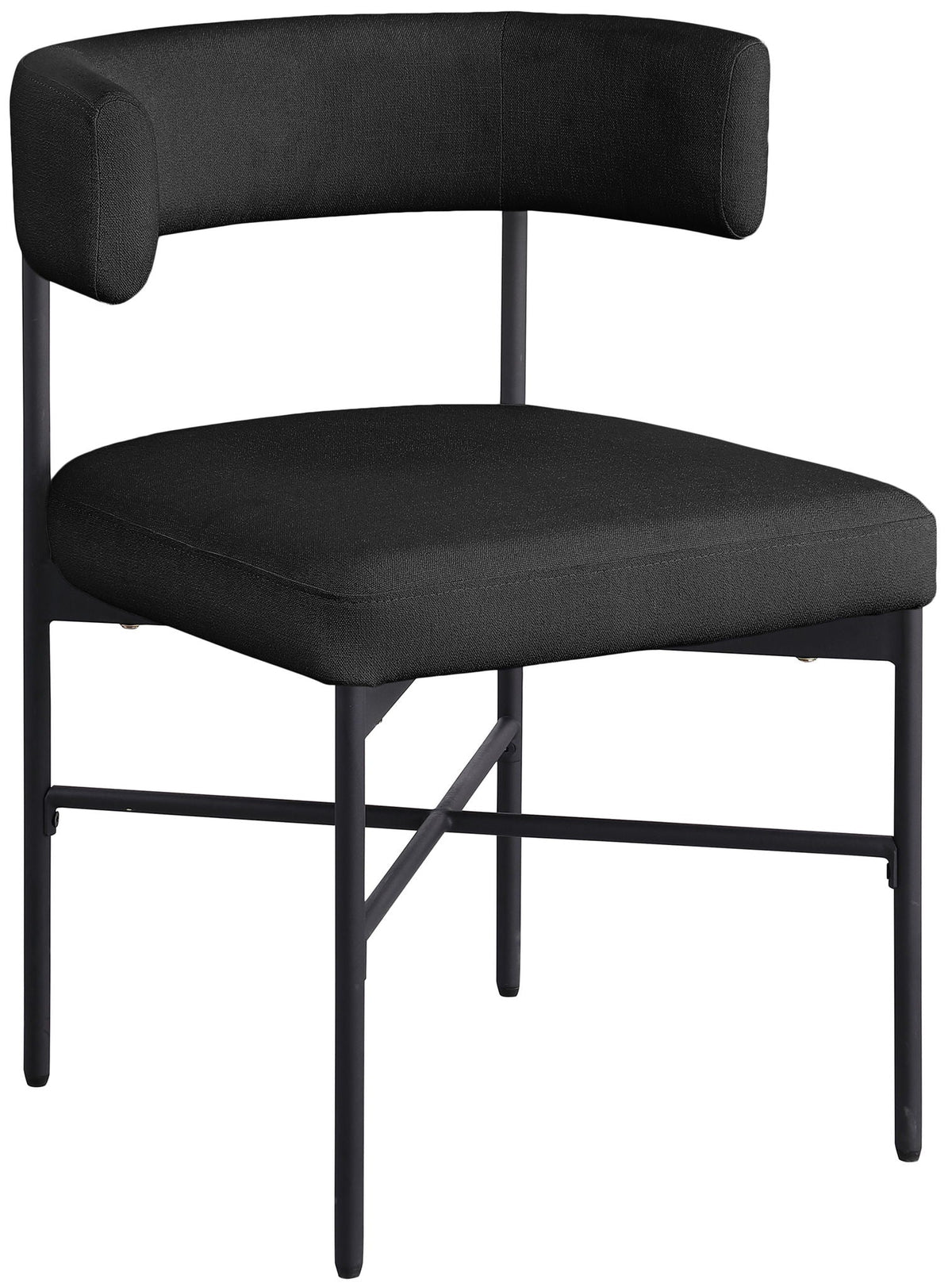 Rivage - Durable Dining Chair (Set of 2) with Black Frame