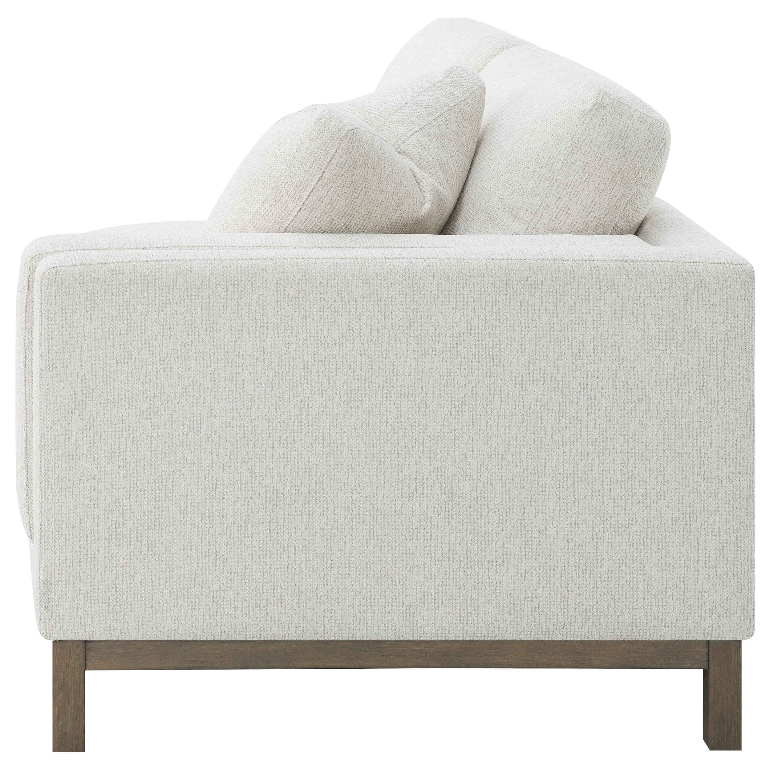 Geneva Boucle Upholstered Sectional Chaise Sofa Sand