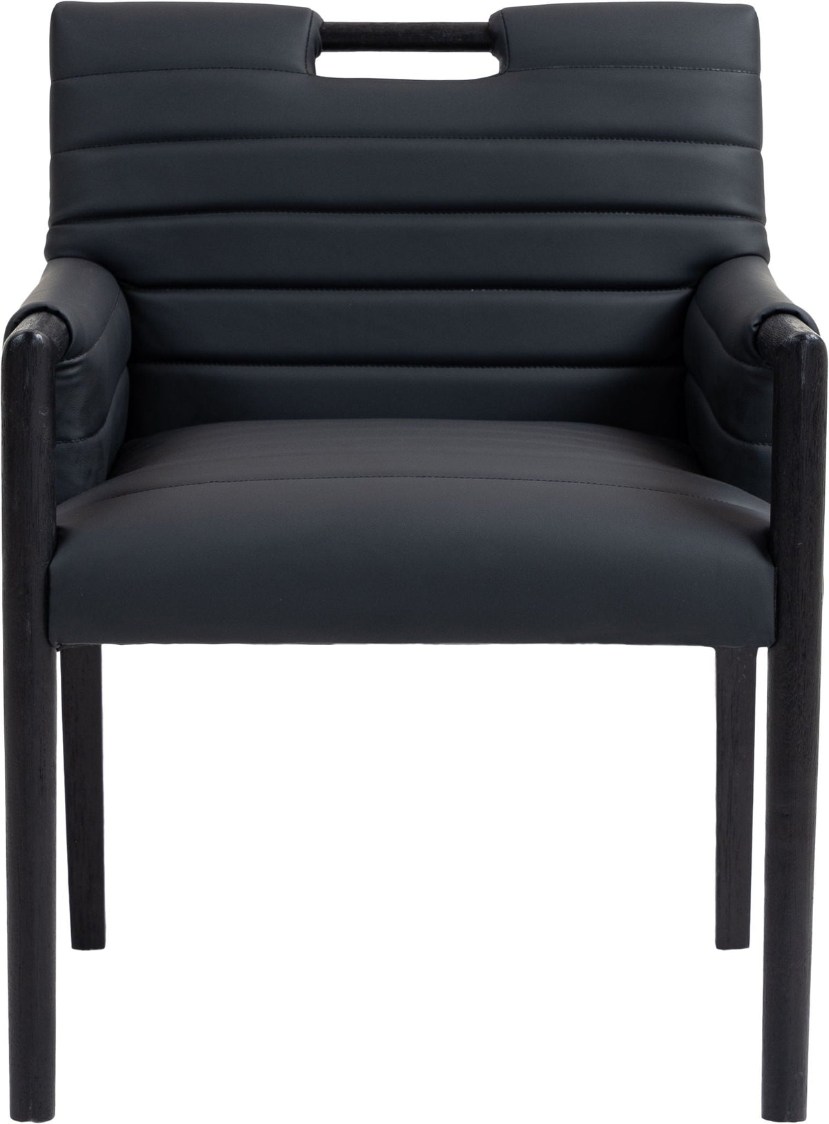 Aimee - Dining Arm Chair with Black Legs